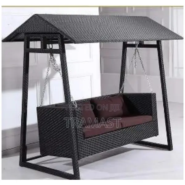 Shade Double Seat Rattan Swing Chair