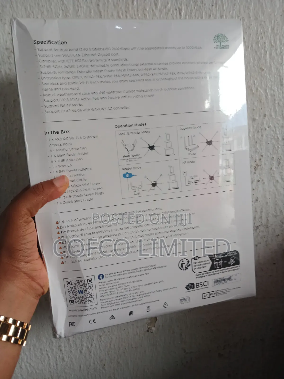 Wavlink Ax3000 Outdoor Wifi 6 Extender