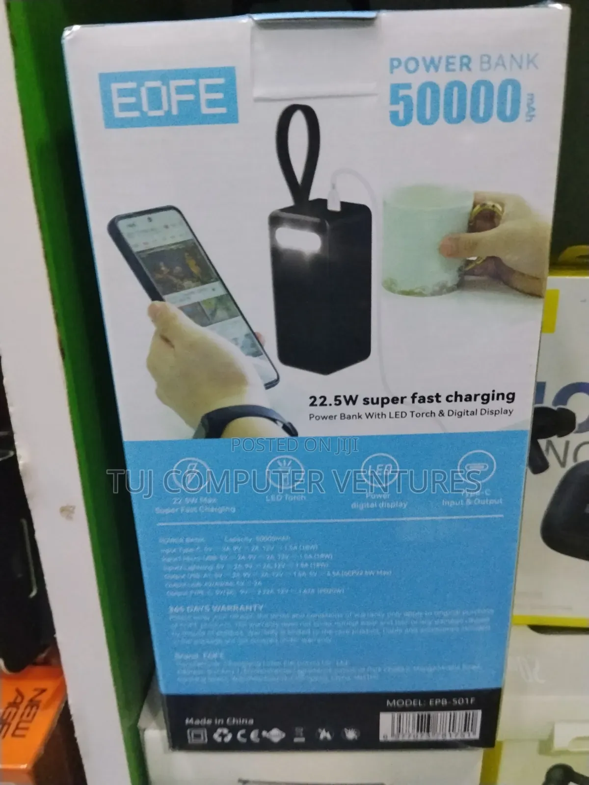 Eofe 50000mah 22.5w Powerbank