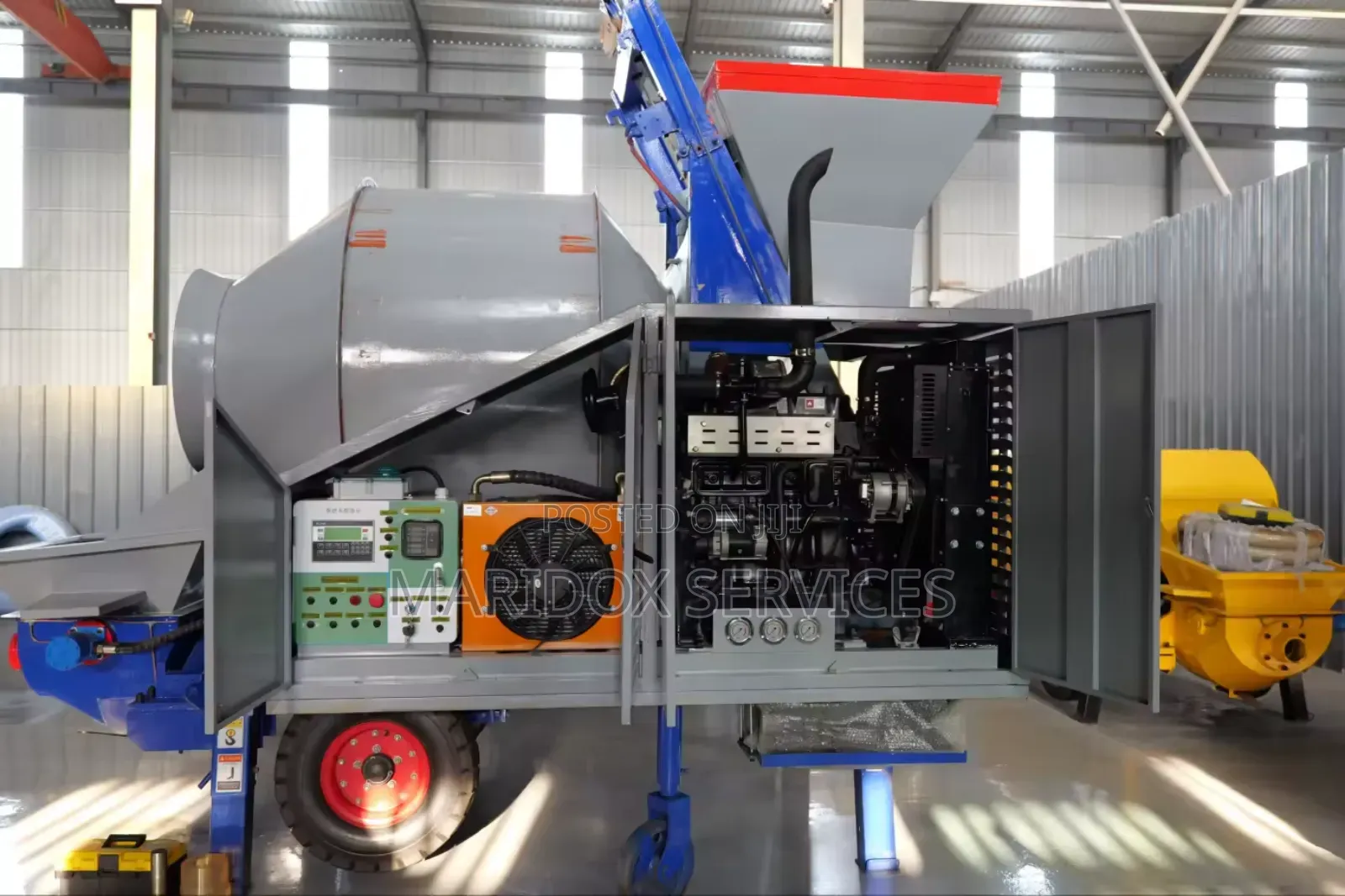 40cubic Concrete Pump With 500l Mixer Diesel Engine
