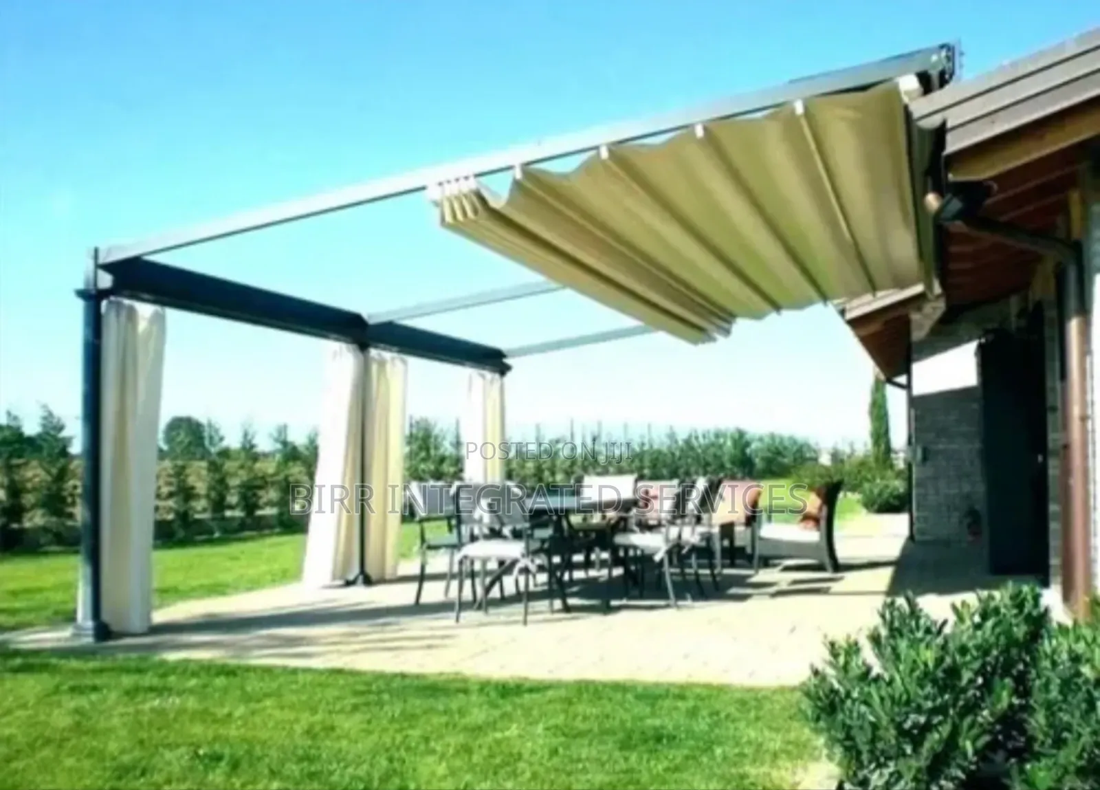 Retractable Automatic Shed Cover , And Shed Fabrication