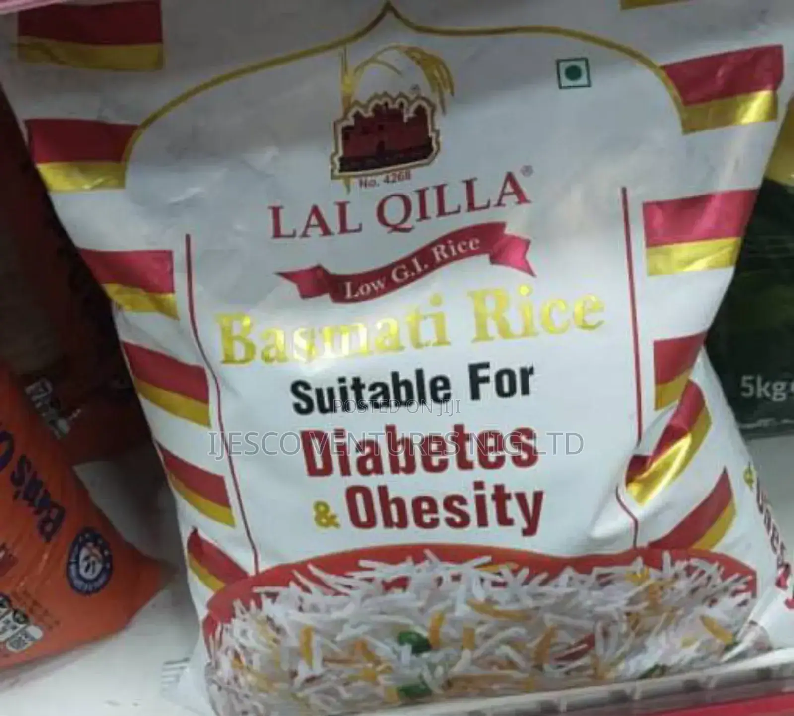 Lai Qilla Basmati 5kg Rice Suitable for Diabetic Obesity