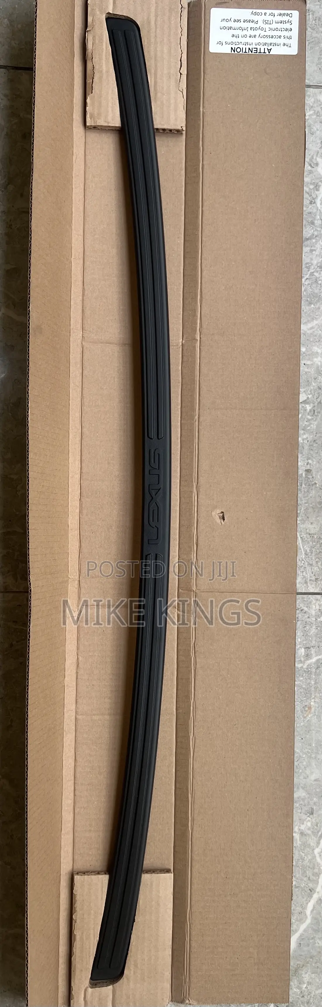Rear Bumper Protector - Black for Rx 350, Rx 350l, Rx 450h, Rx 450l