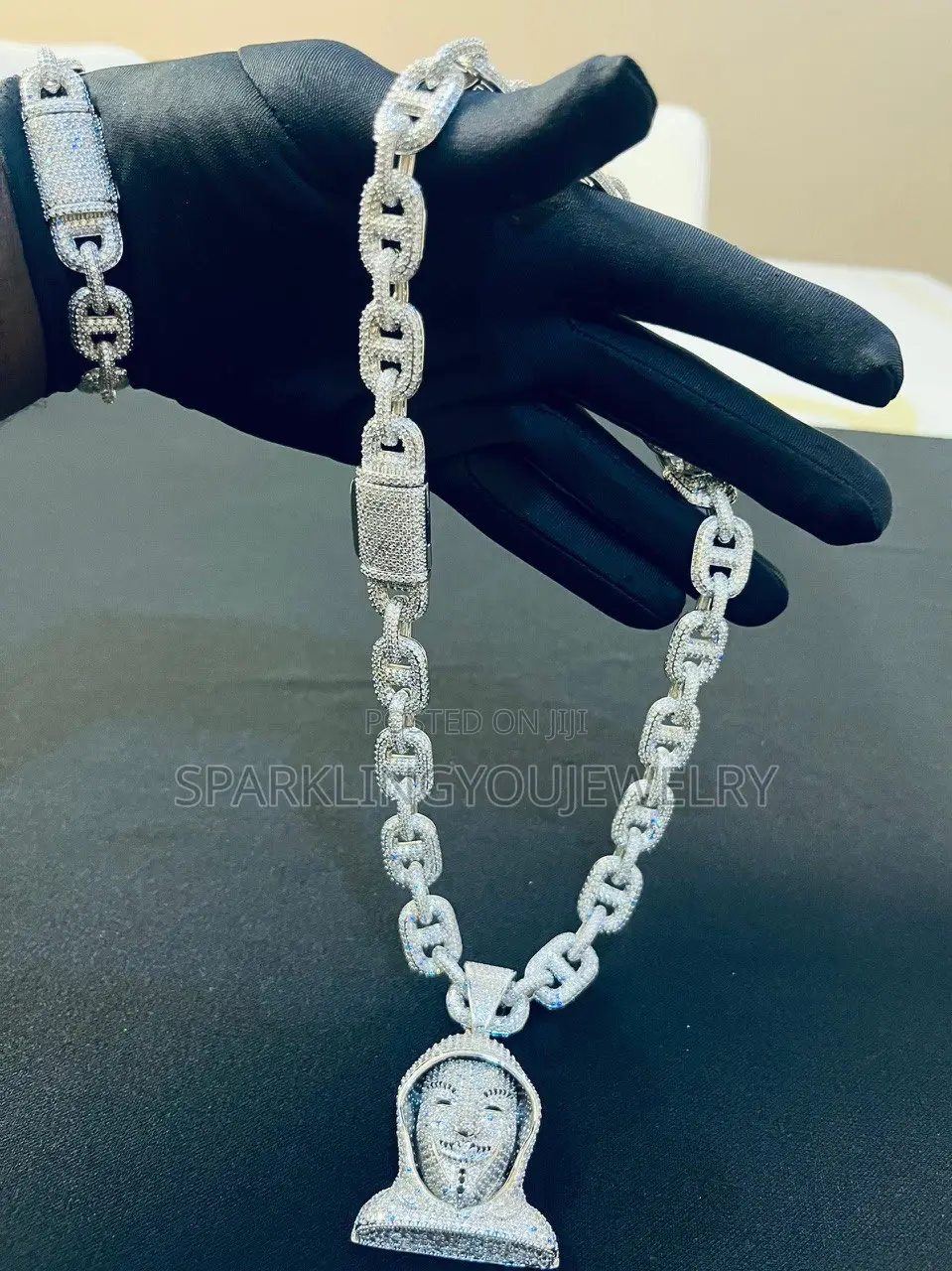 Ice Link Neckalce and Bracelet
