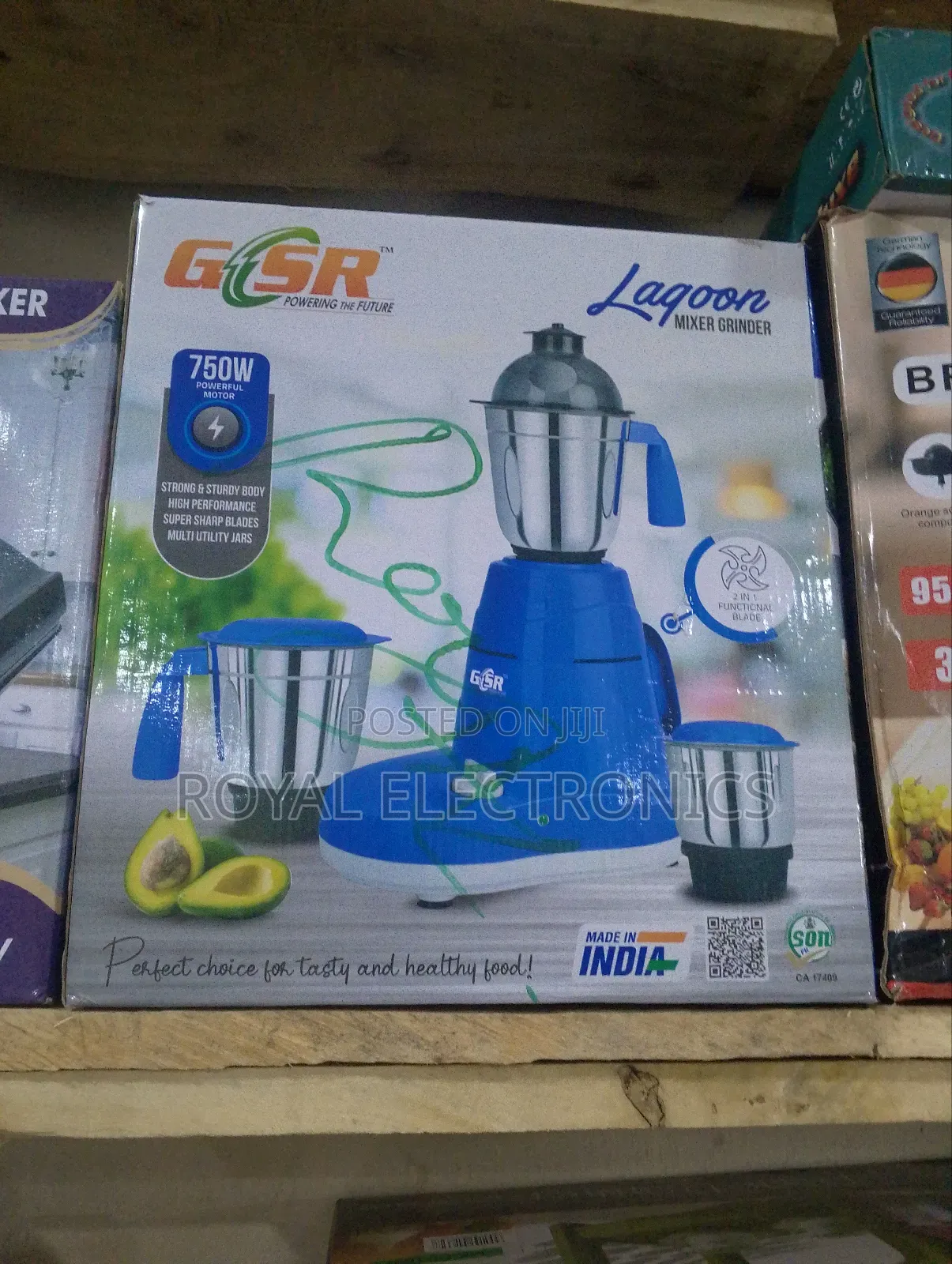 Brand New Gsr Lagoon Mixer And Grinder 750w