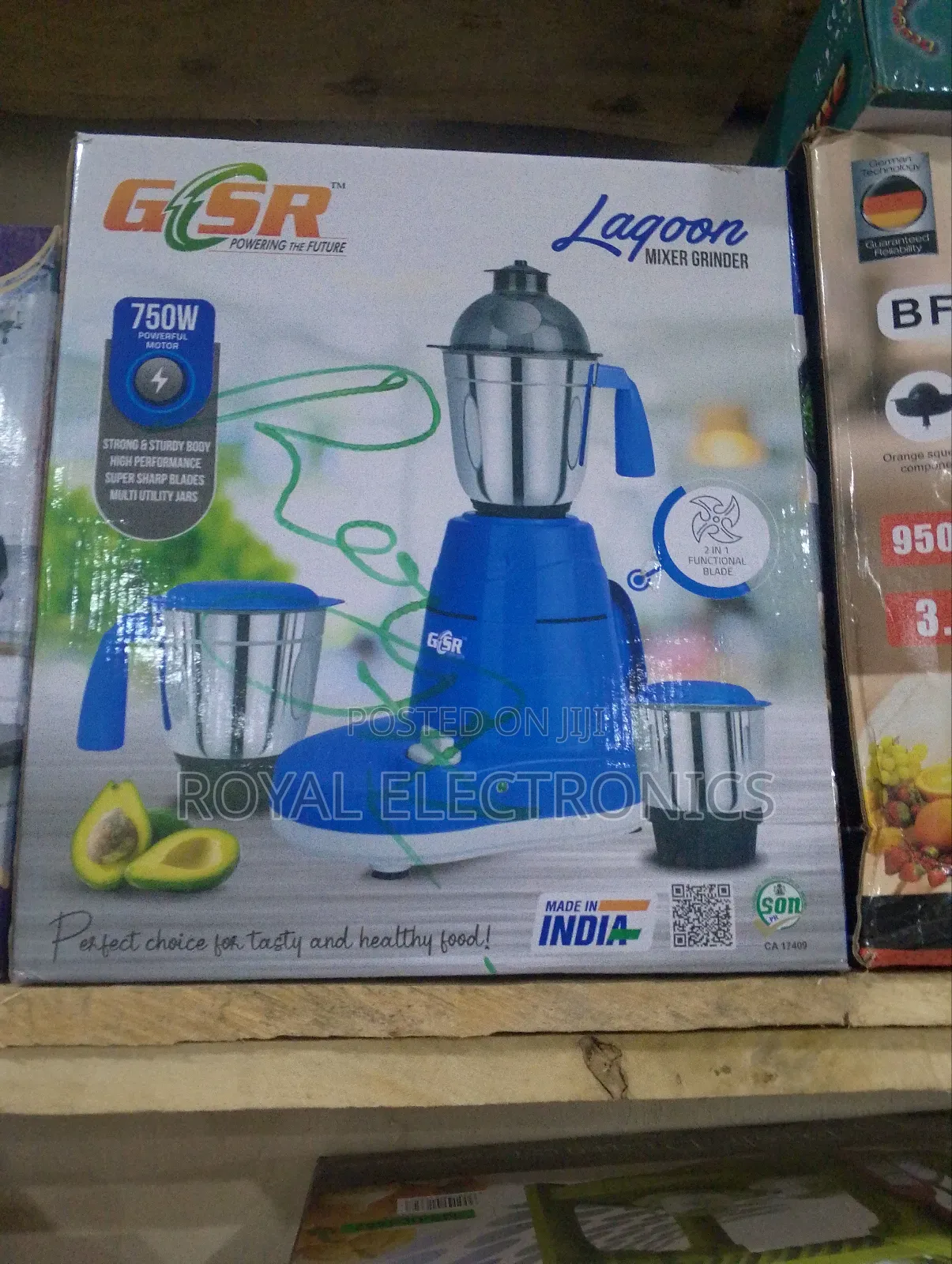 Brand New Gsr Lagoon Mixer And Grinder 750w