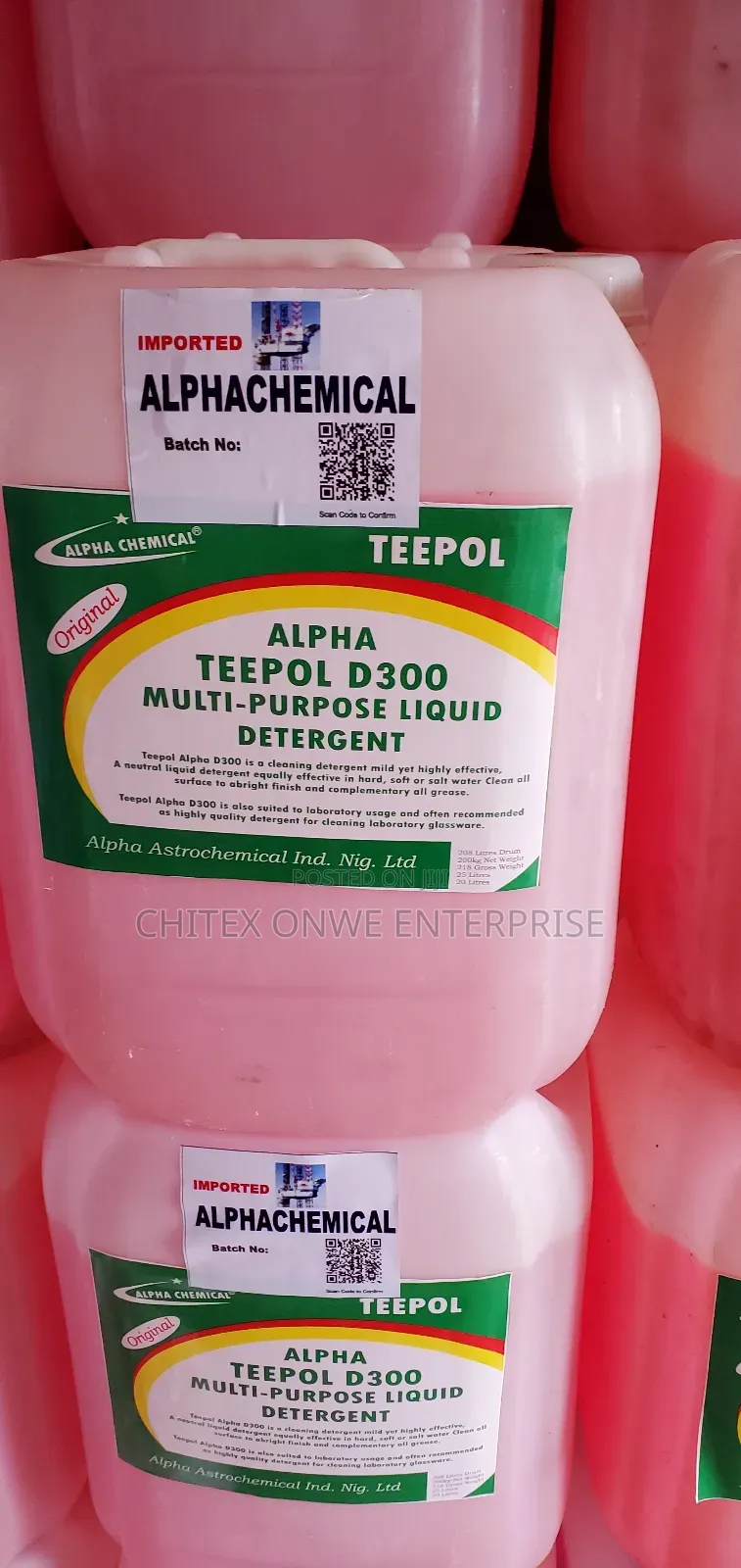 Alpha Teepol D300 Multi-purpose Liquid Detergent