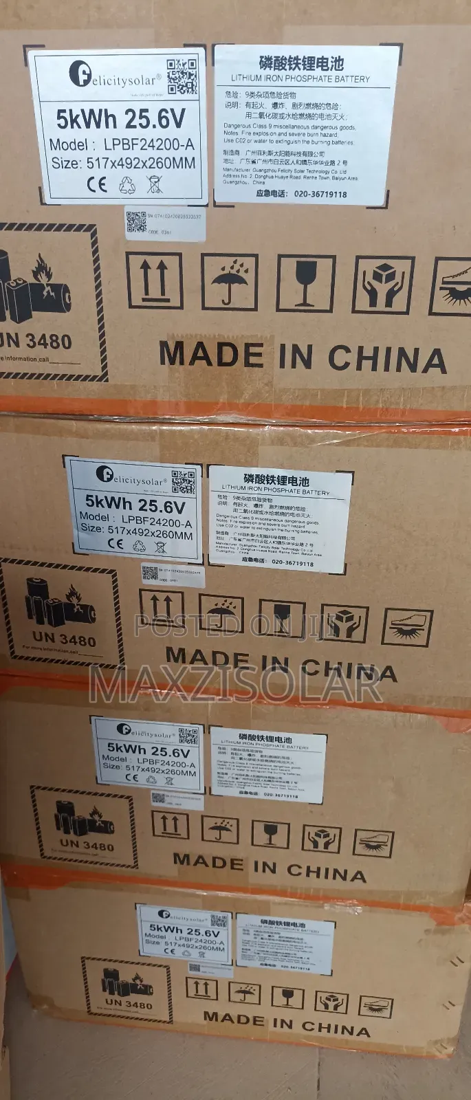 5kwh 25.6v Felicity Lithium Batteriy