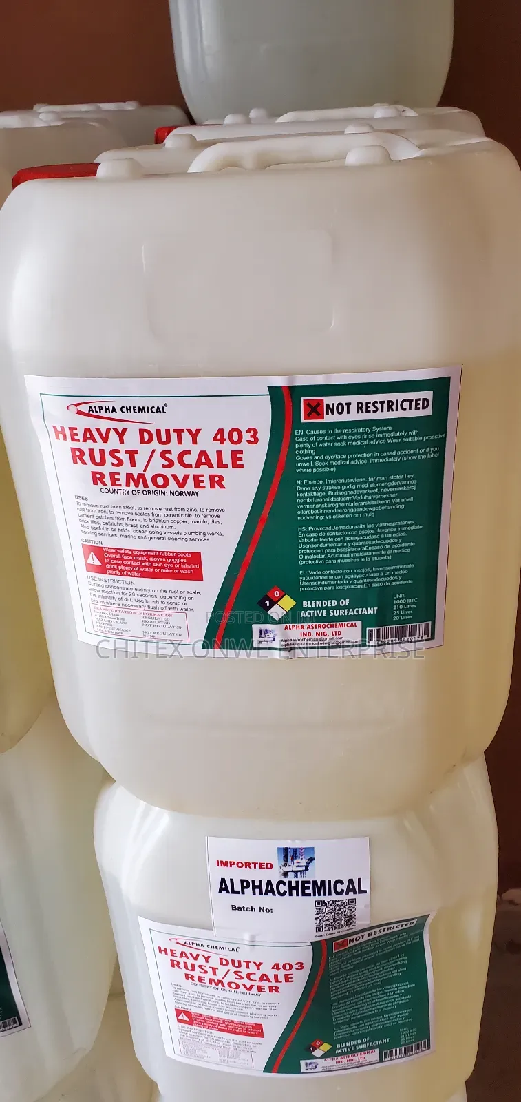 Heavy Duty 403 Rust/Scale Remover