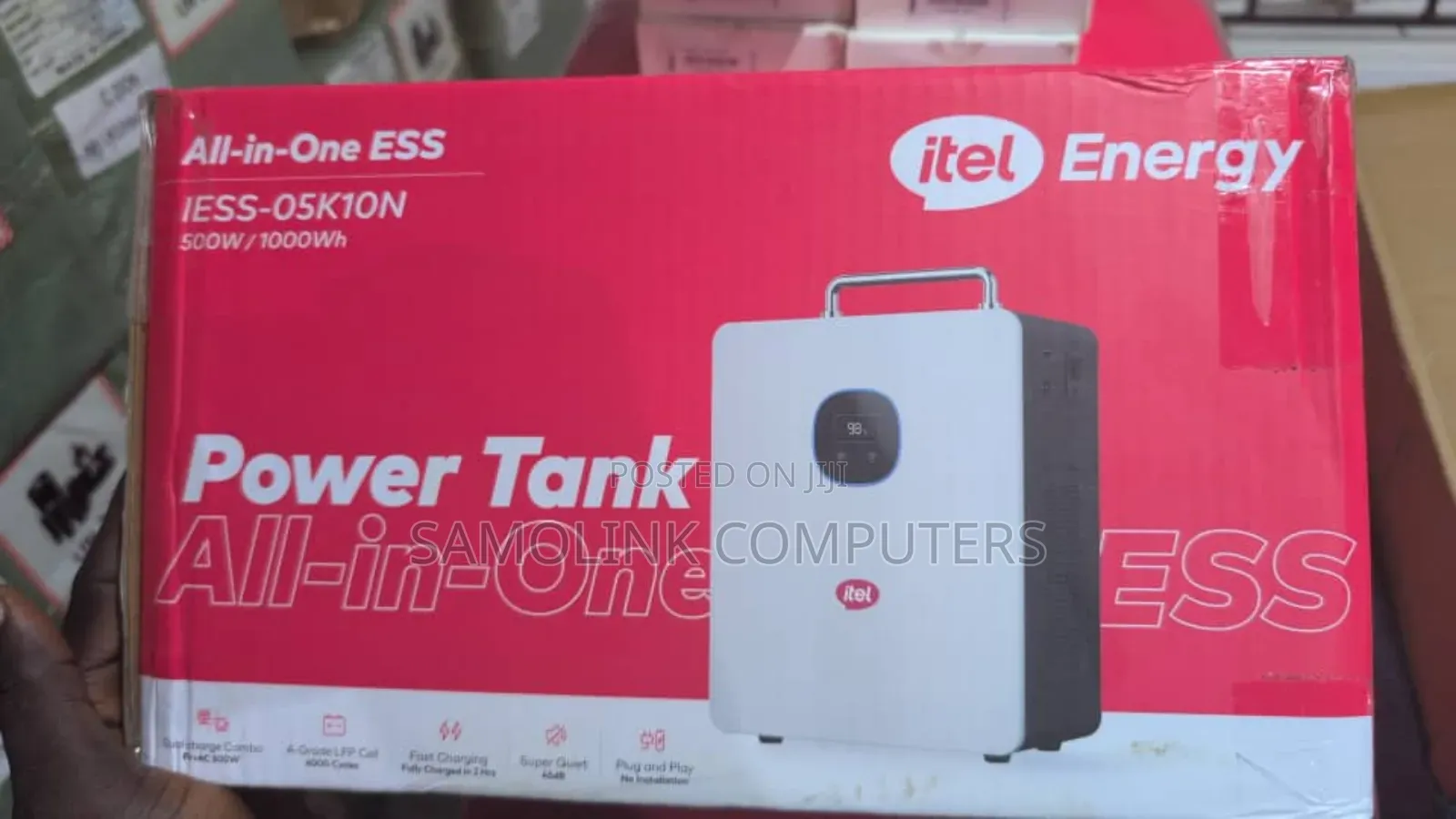 Itel Power Tank 500w Aio 1000wh Power Station for Home and Office Use