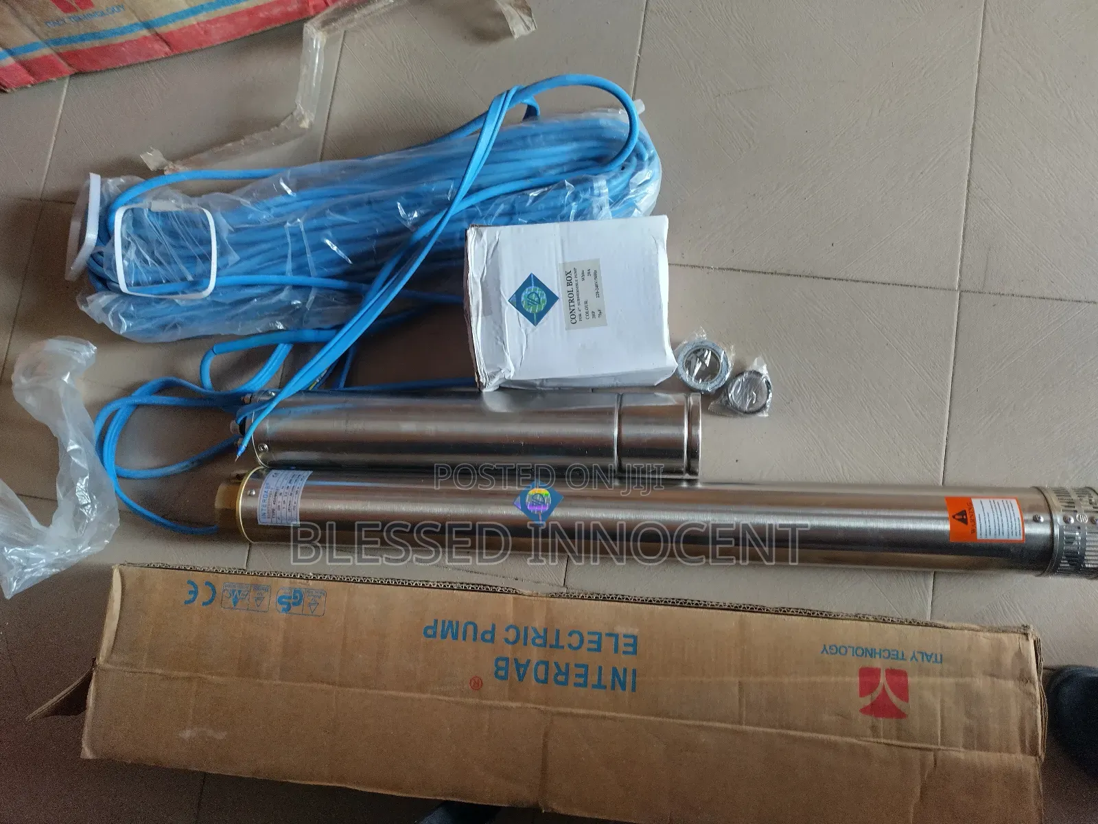3hp Interdab Submersible Water Pump – Single Phase, 100% Copper