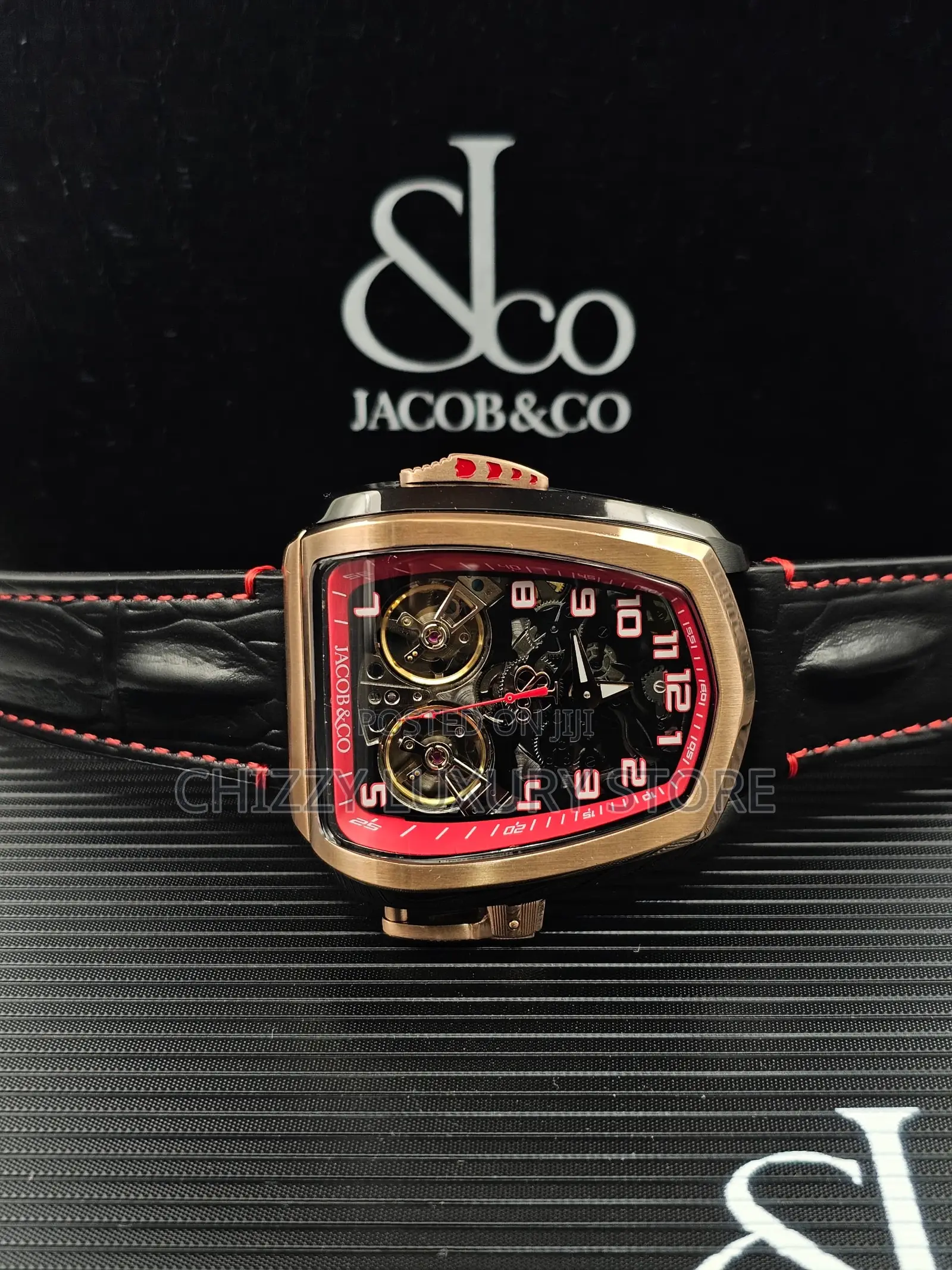 Jacob Co Quality Luxury Men Automatic Engine Wristwatch