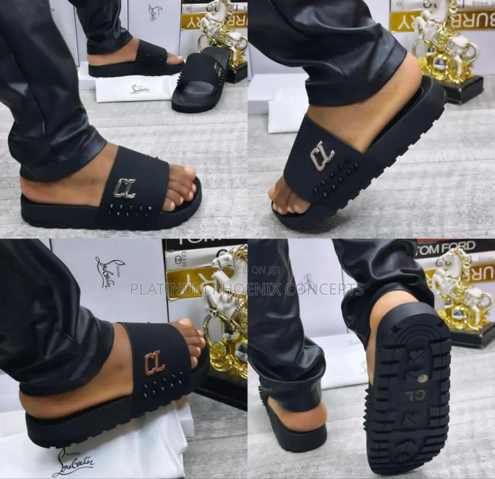 Luxury Fashion Slides (Full Boxed )