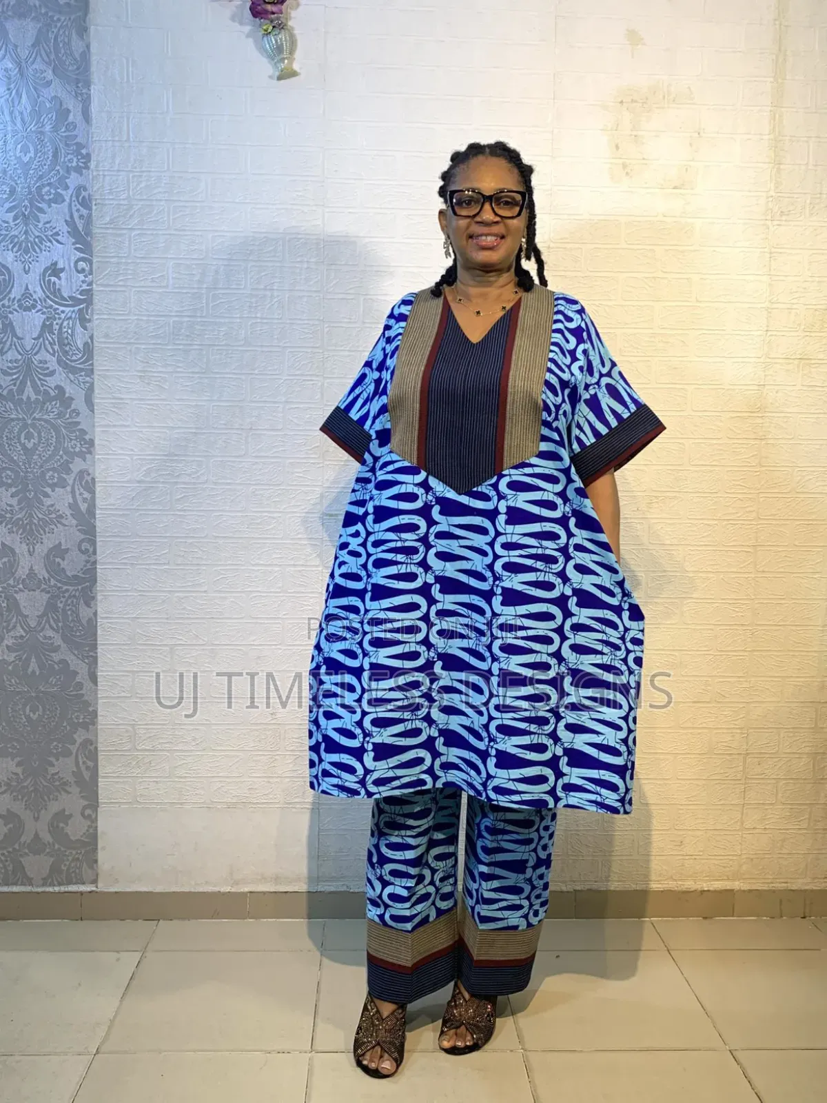 Ankara Trouser and Top Mixed With Asoke