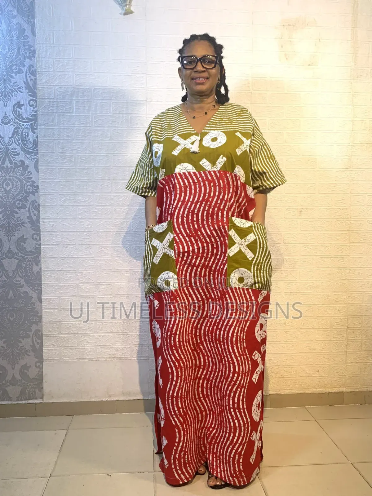Mixed Ankara Long Gown