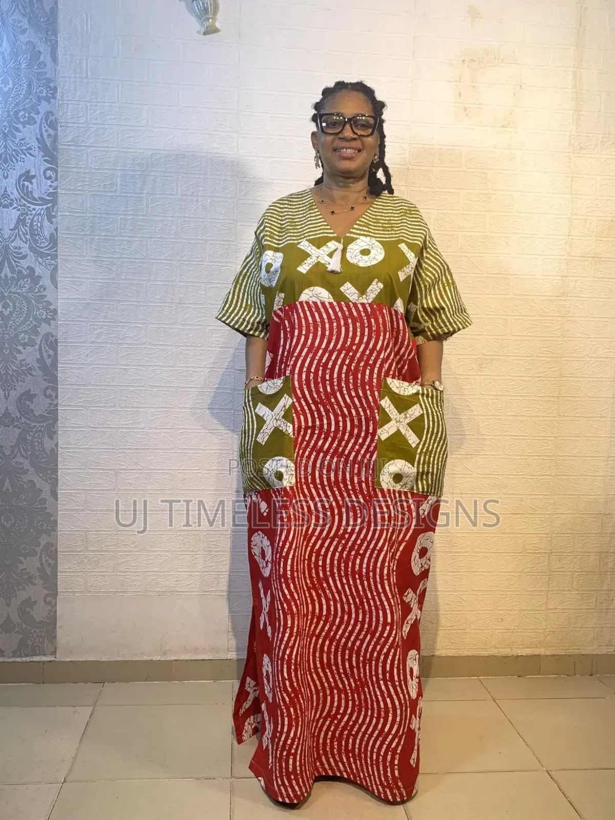 Mixed Ankara Long Gown