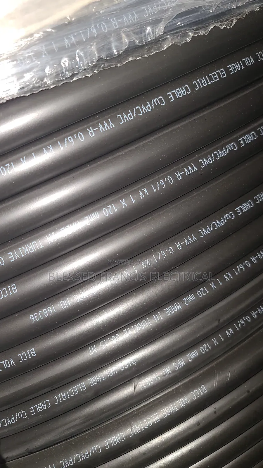 1x120mm Single Core PVC PVC Cable Bicc