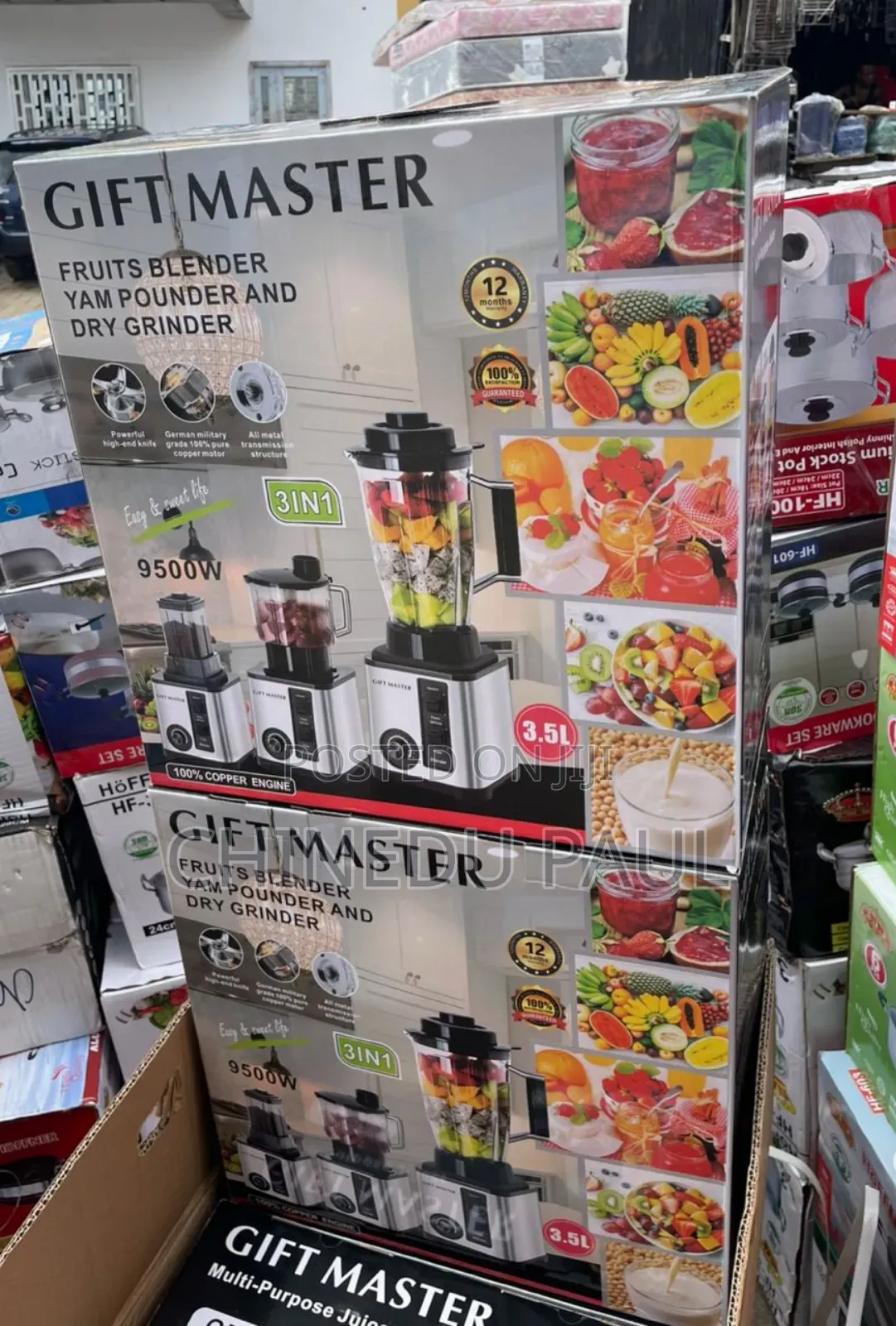 Gift Master (3-in-1) Multipurpose Blender Juicer