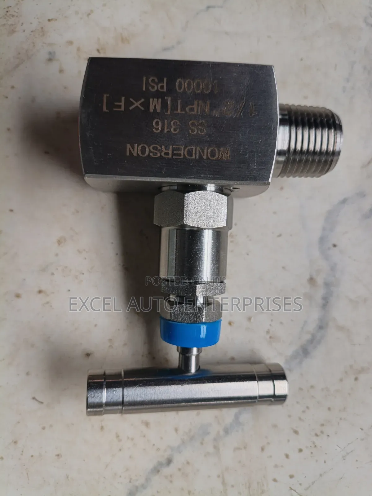 Stainless Steel Needle Valve Ss316 1⁄2" NPT (1,000psi)