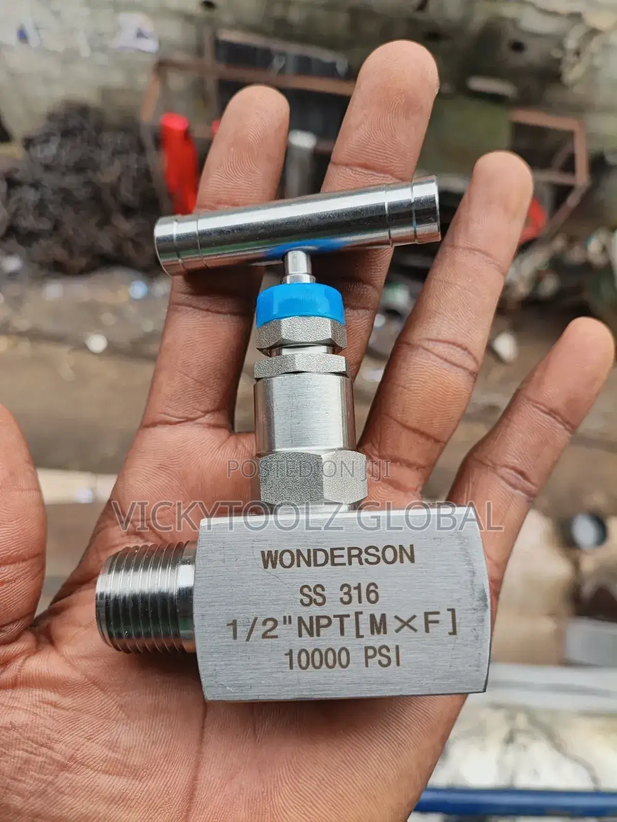 Needle Valve Stainless Steel 1⁄2" NPT 10000 Psi
