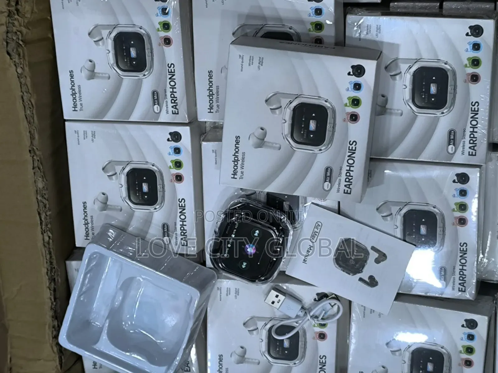 Airmax Earphones In-ear Bt Smart Touch Screen Anc Sport Gaming Airpod.