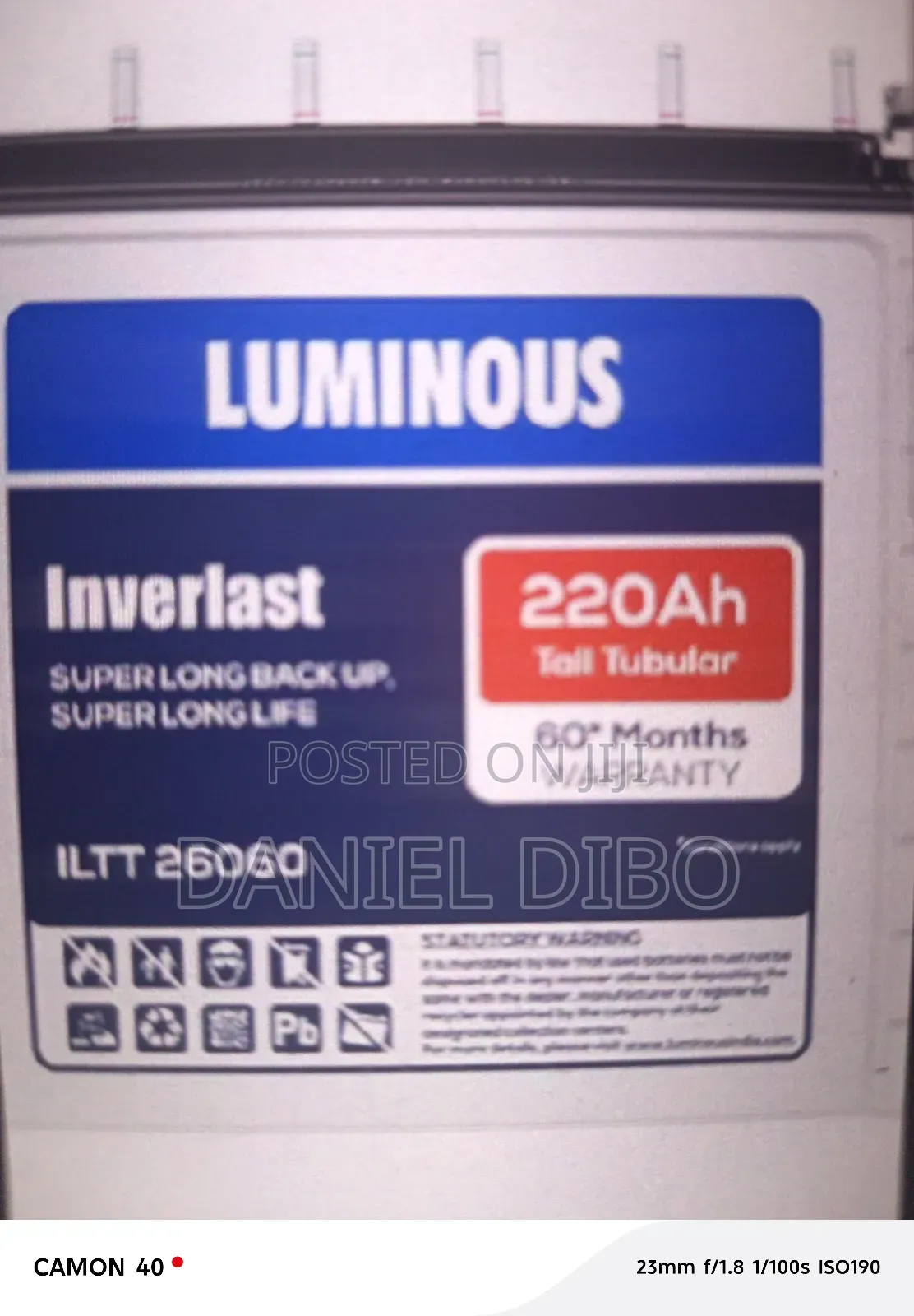 Luminous Inverter Battery 220ah 12v