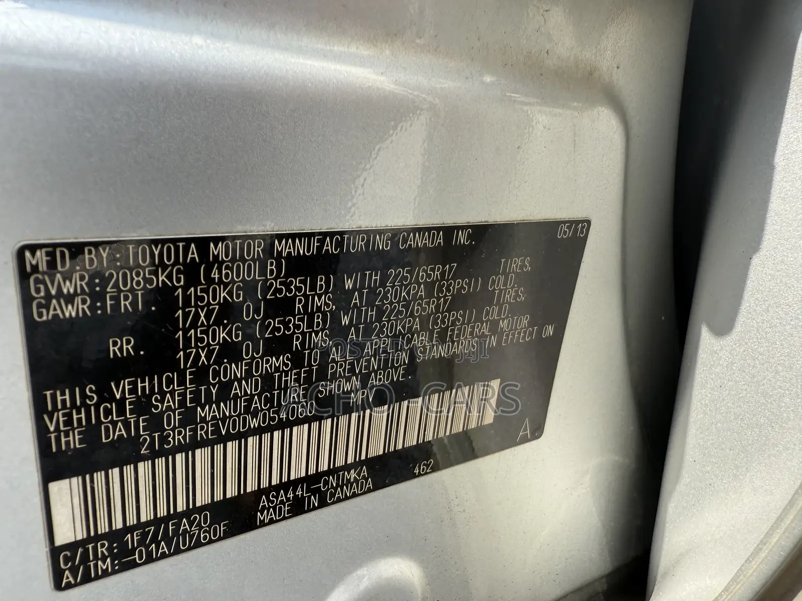 Toyota RAV4 2013 Silver