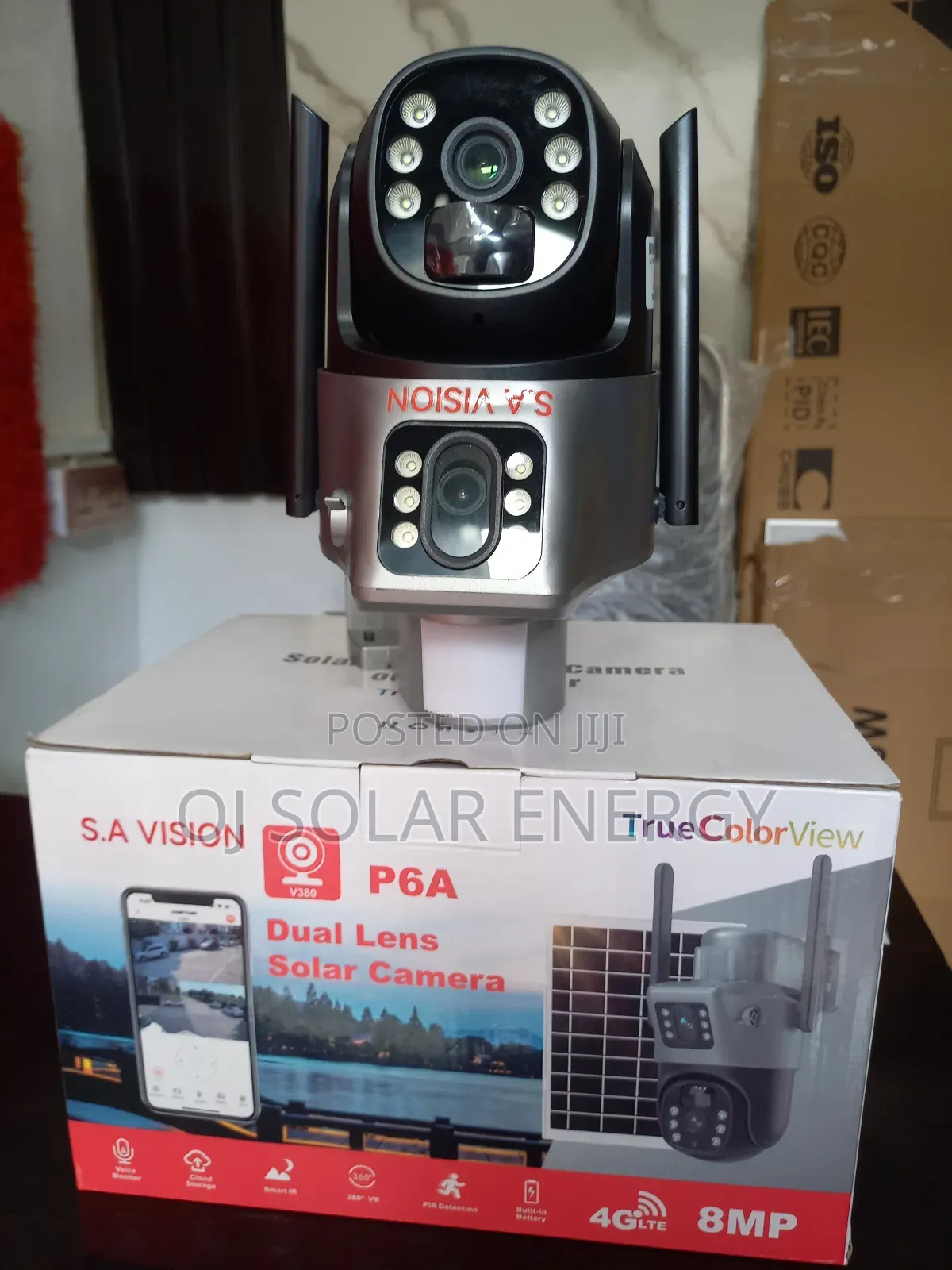 S.A Vision CCTV Dual Lens Solar Camera