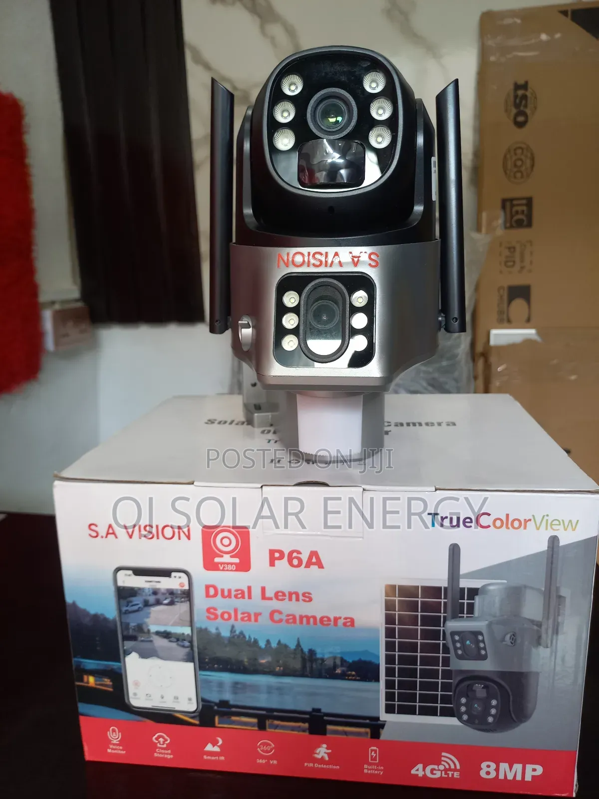 S.A Vision CCTV Dual Lens Solar Camera