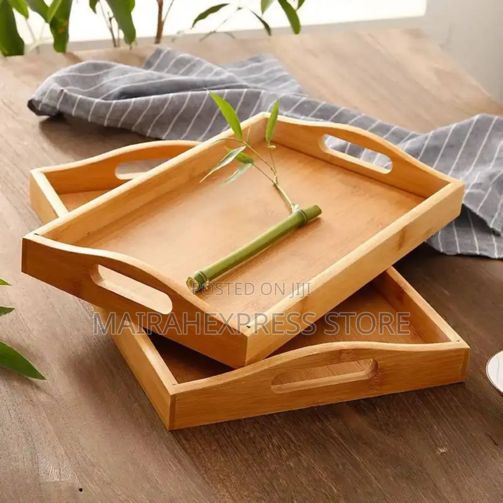 3pcs Wooden Service Trays (T361)