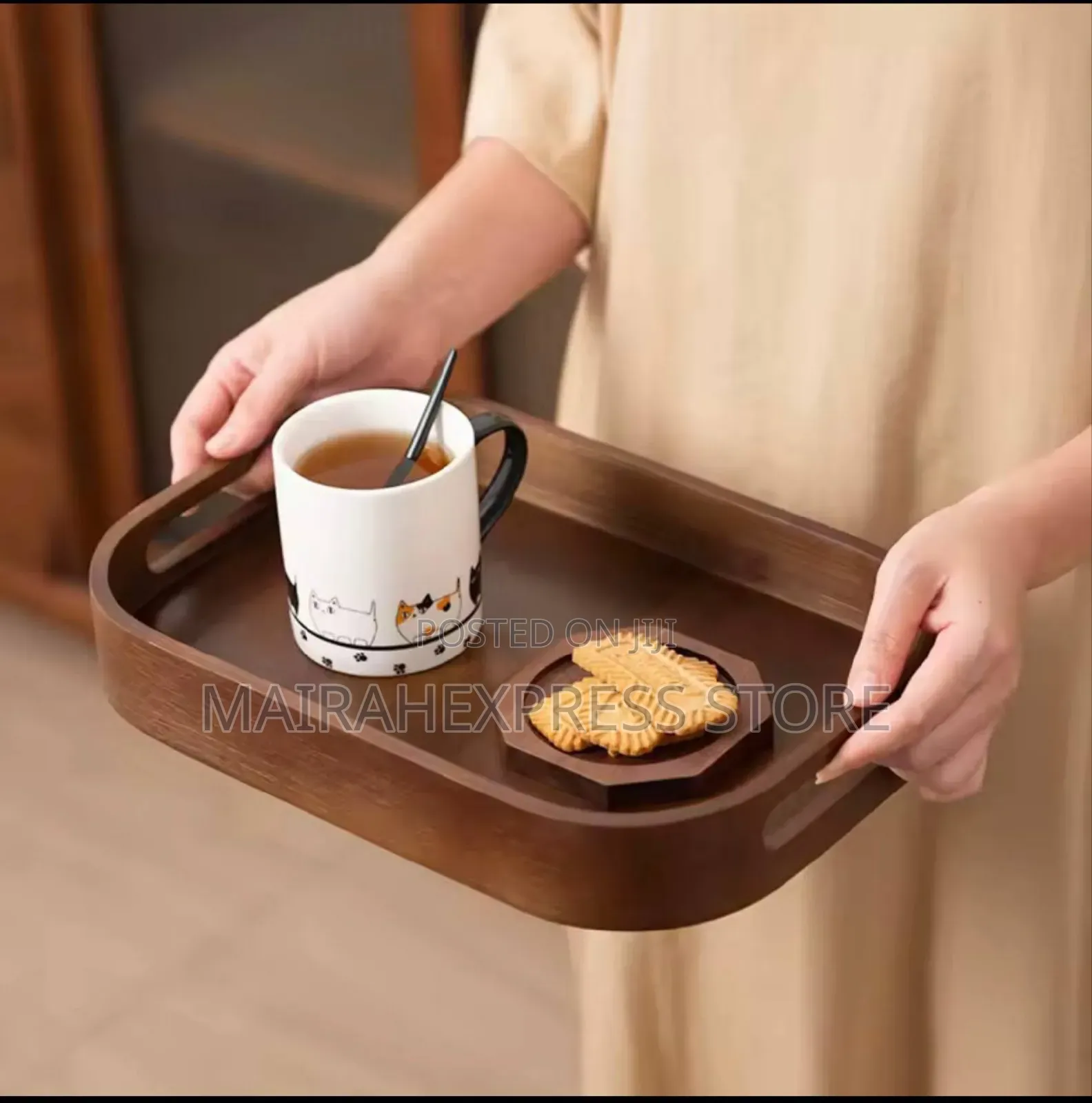 3pcs Luxury Bamboo Tray Set (T361)