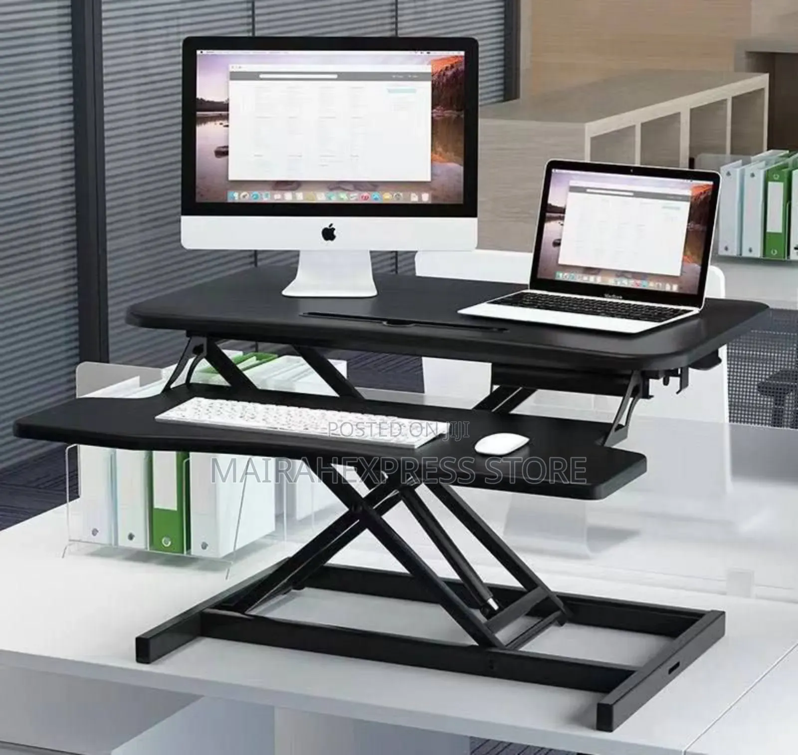 32" Standing Desk Monitor Riser Adjustable Table Top (D4r3t)