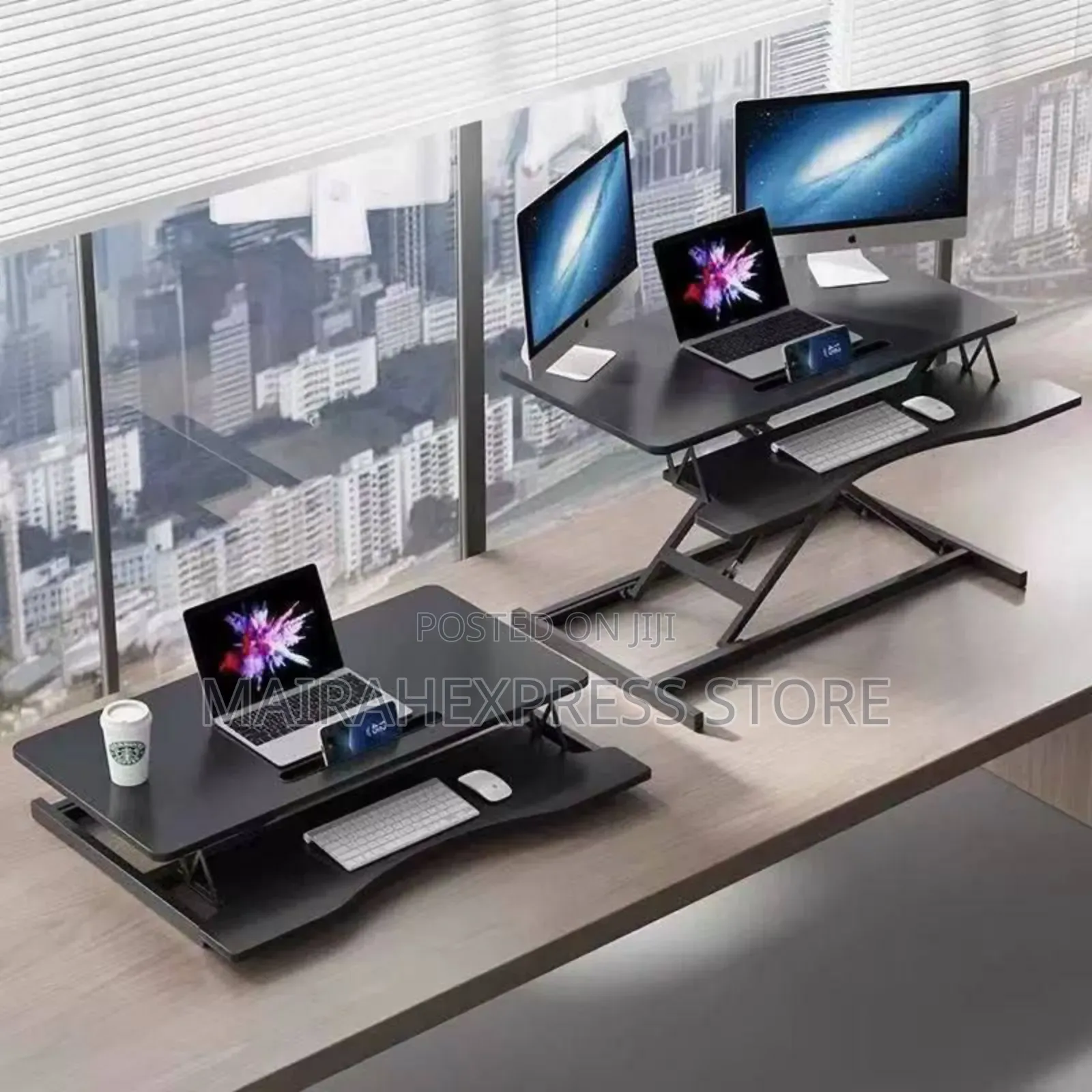 32" Standing Desk Monitor Riser Adjustable Table Top (D4r3t)