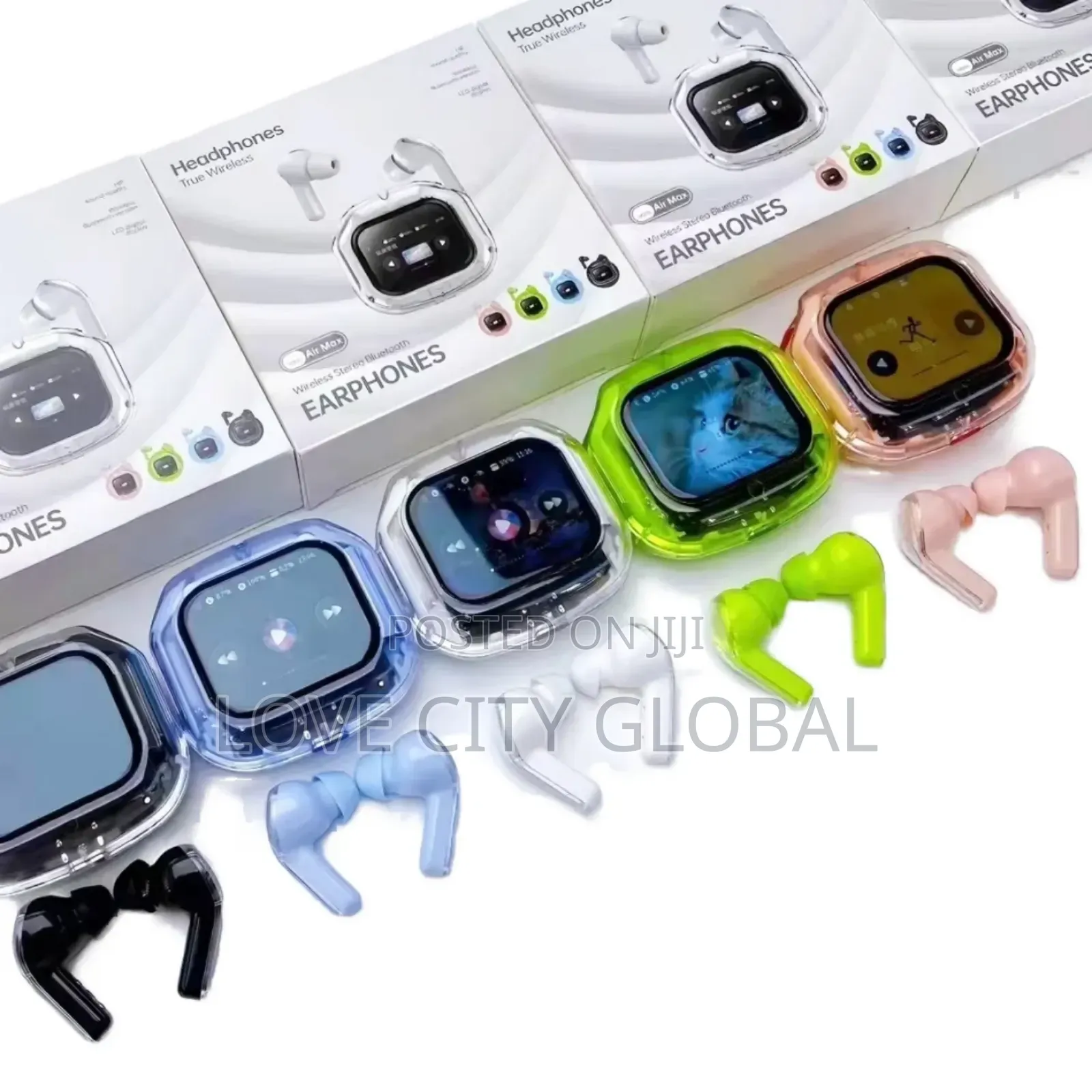 Airmax Earphones In-ear Bt Smart Touch Screen Anc Sport Gaming Airpod.