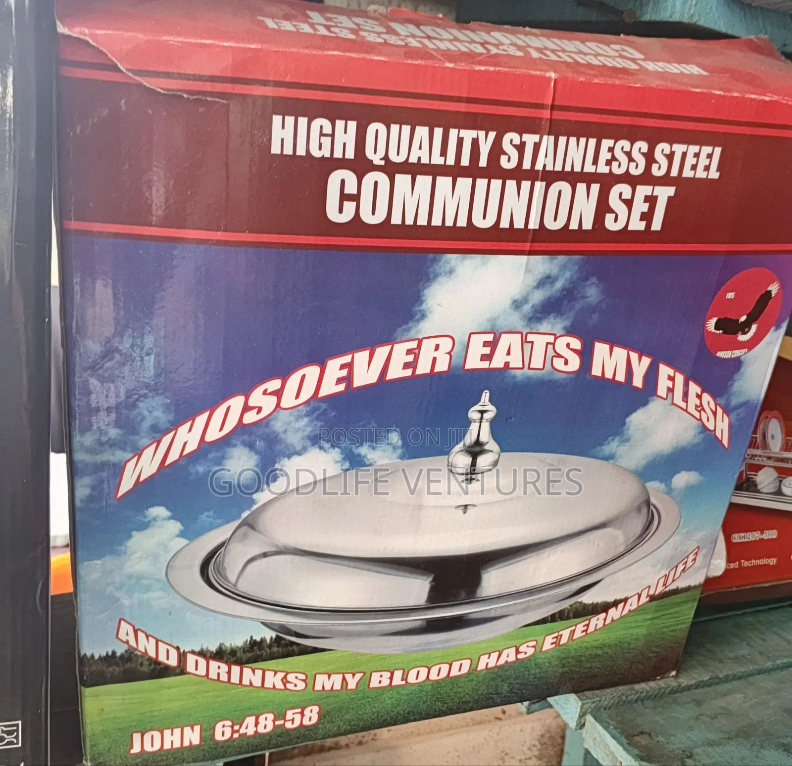Stainless Steel Communion Set