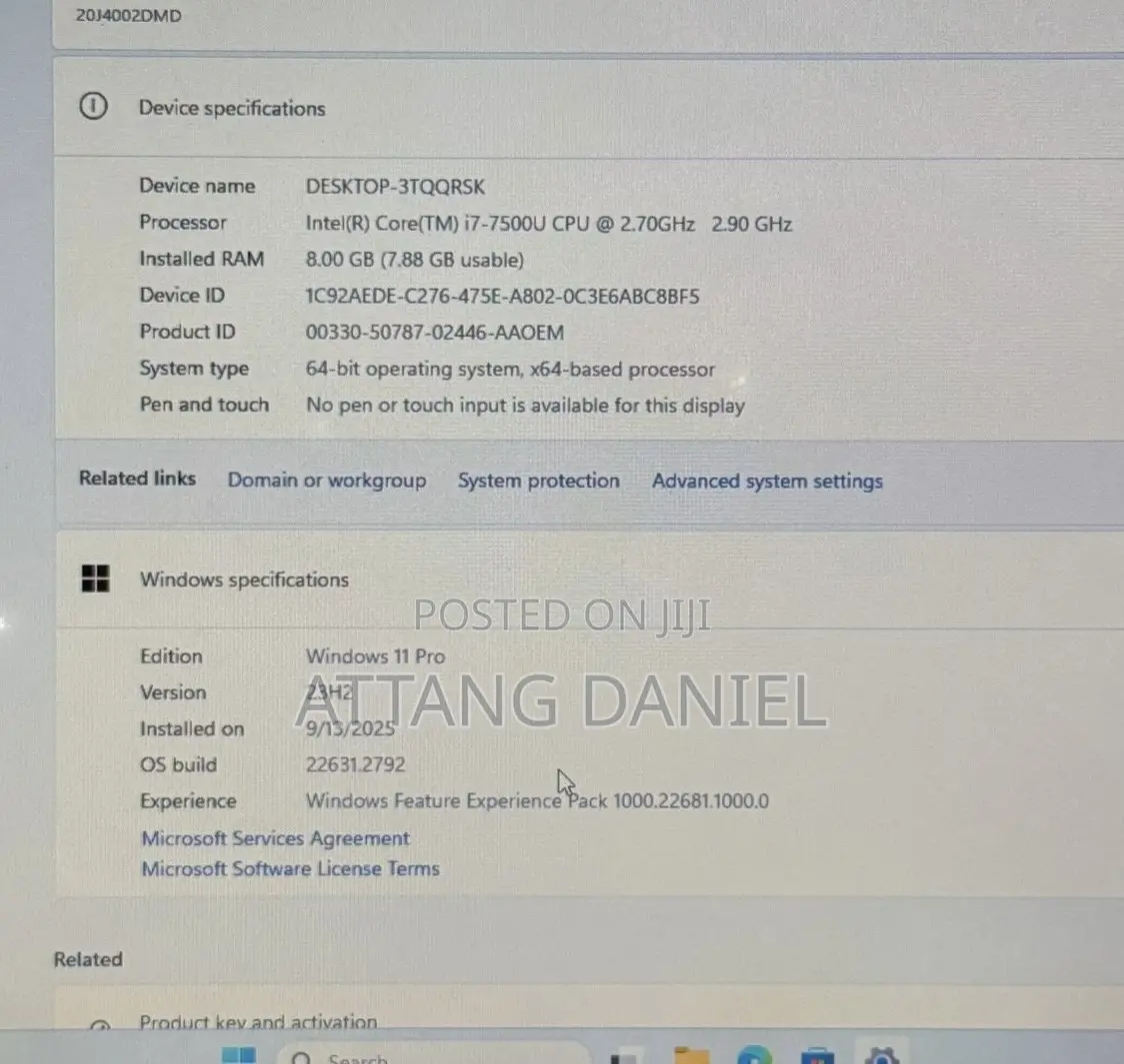Laptop Lenovo Thinkpad L490 8GB Intel Core I7 SSD 256GB