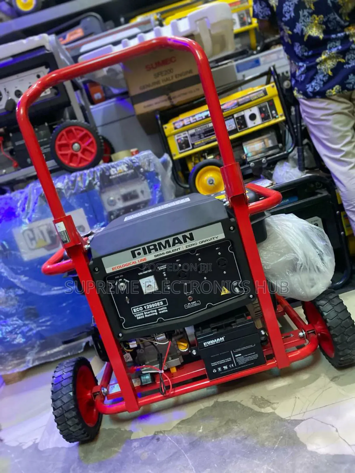Original Eco12990es 10kva Firman Petrol Generator (Black and Red)