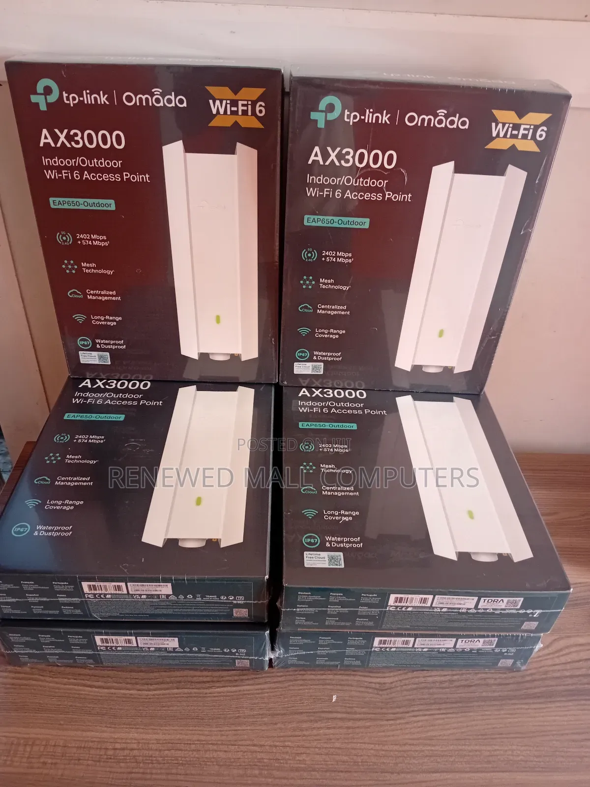Tp-Link Omada Ax3000 Indoor and Outdoor Wifi 6 Access Point