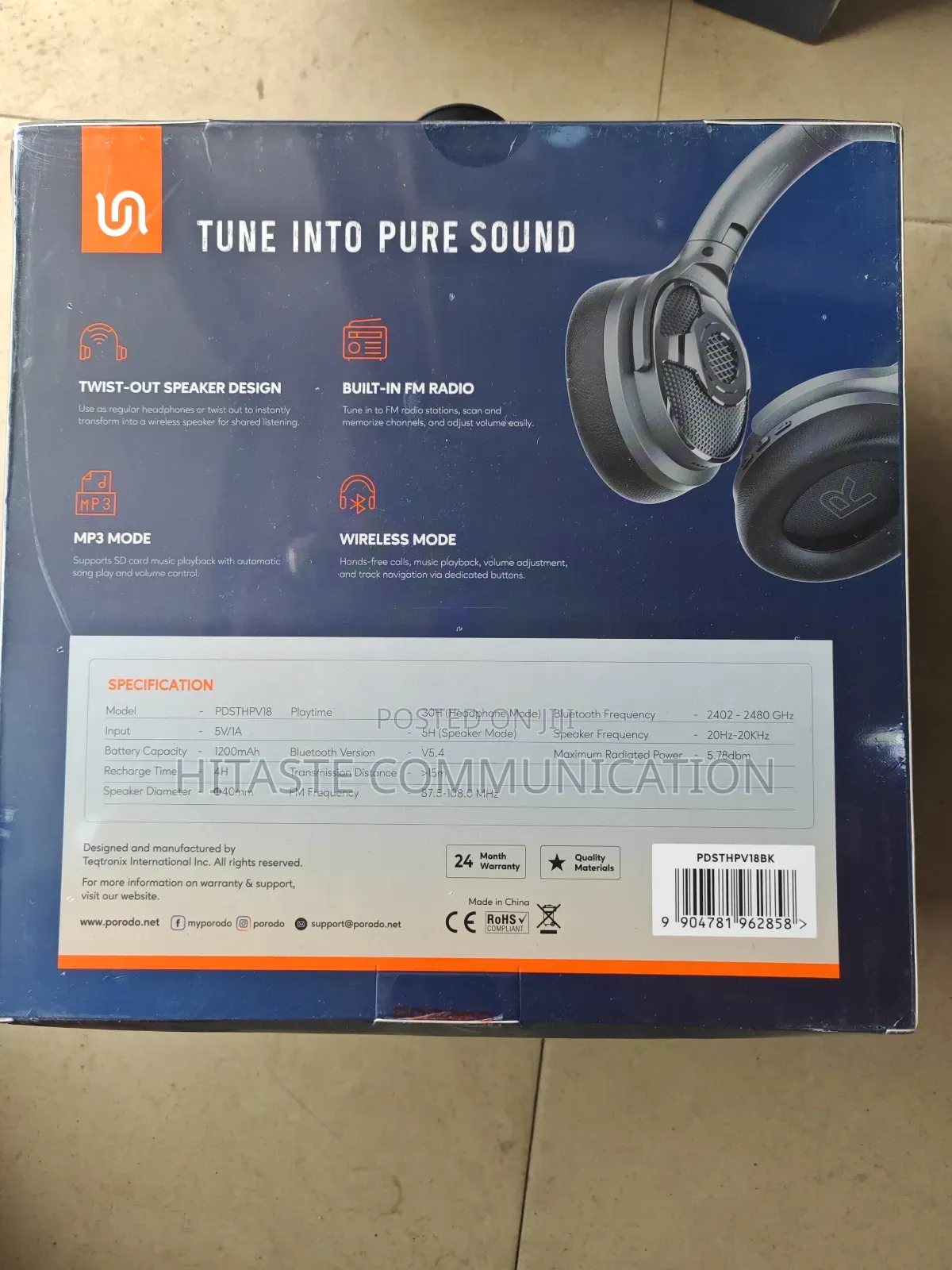 Porodo Soundtec Zuma 2-in-1 Headphone Speaker