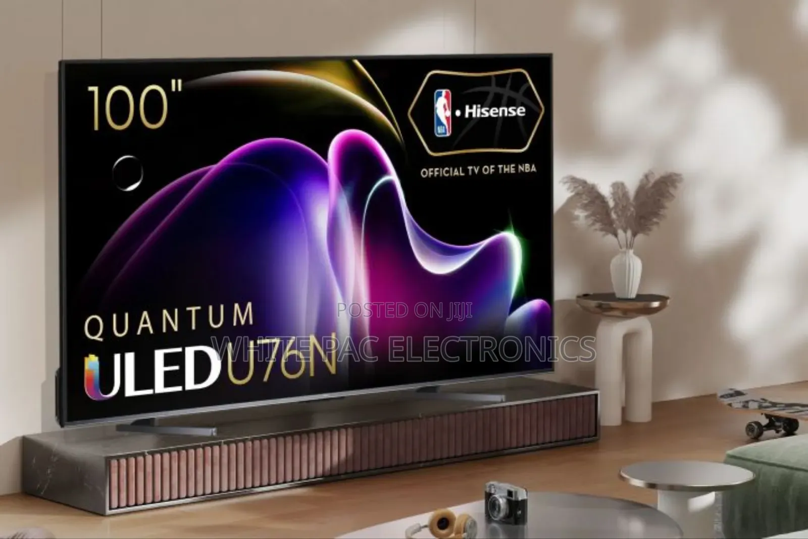 Original.New Hisense 100"Inch Qled Pure Color Smart Flameless Tv >1yrs
