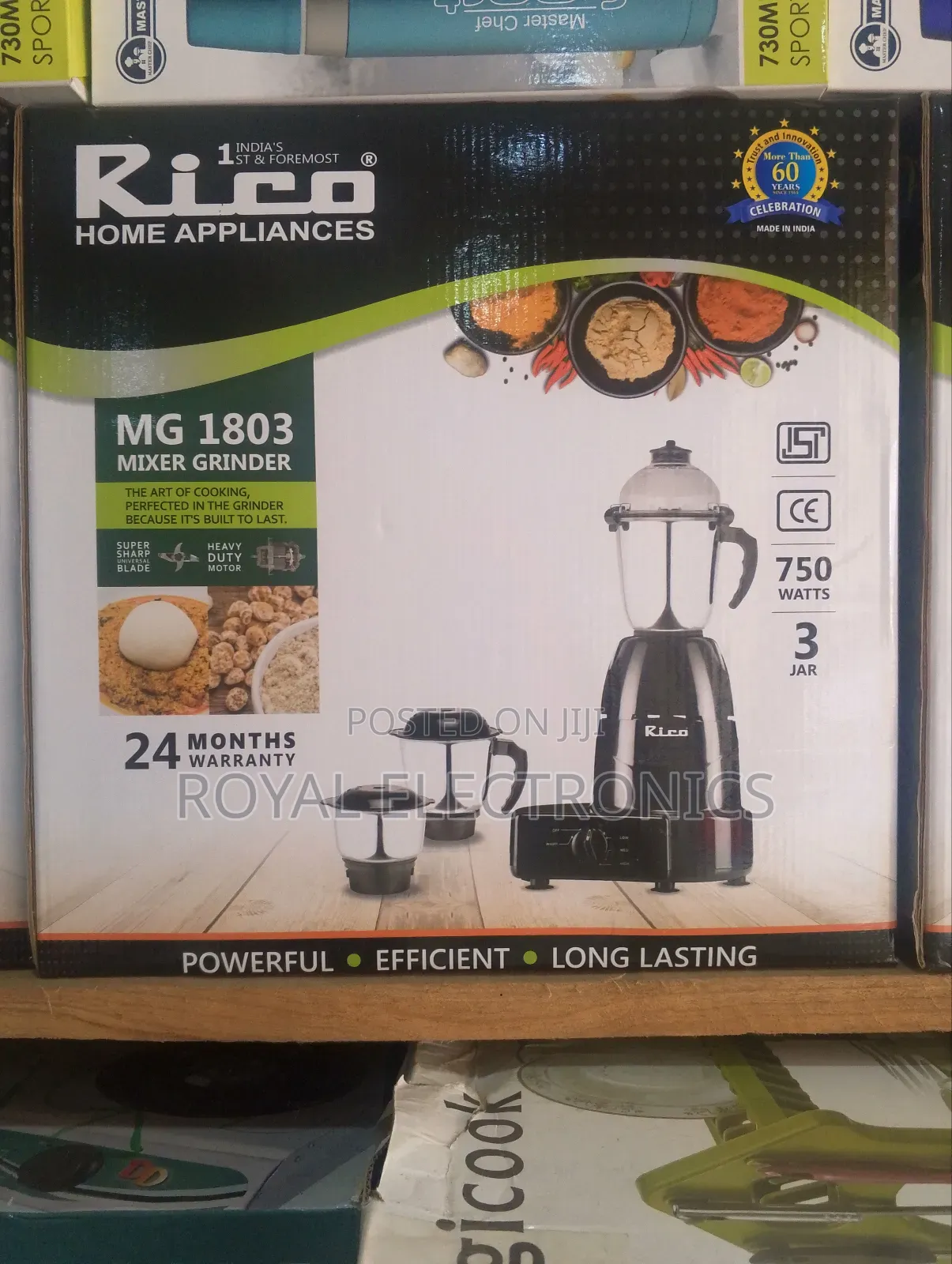 Brand New Rico Mixer Grinder 750w