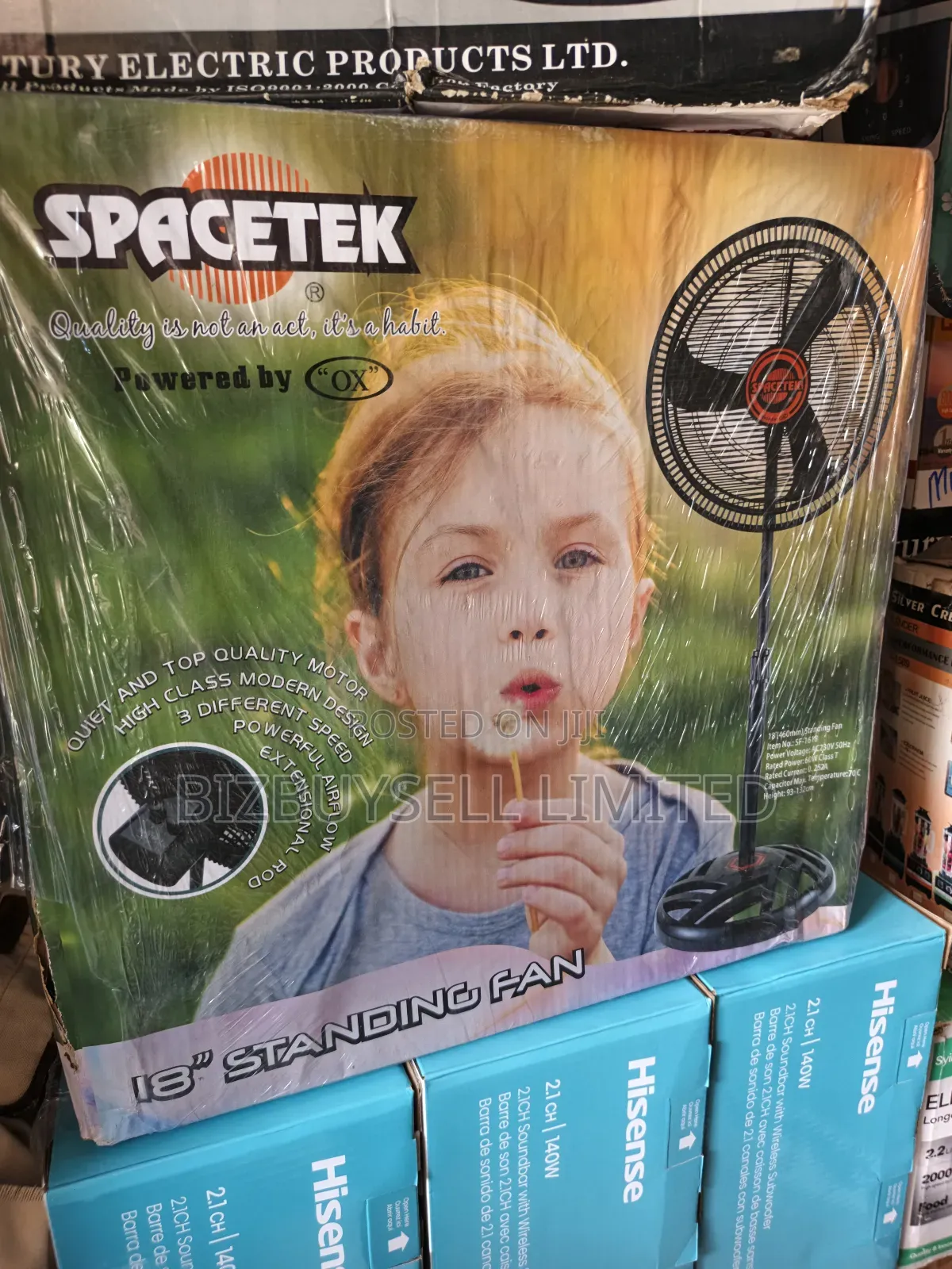 18" Electric Standing Fan.