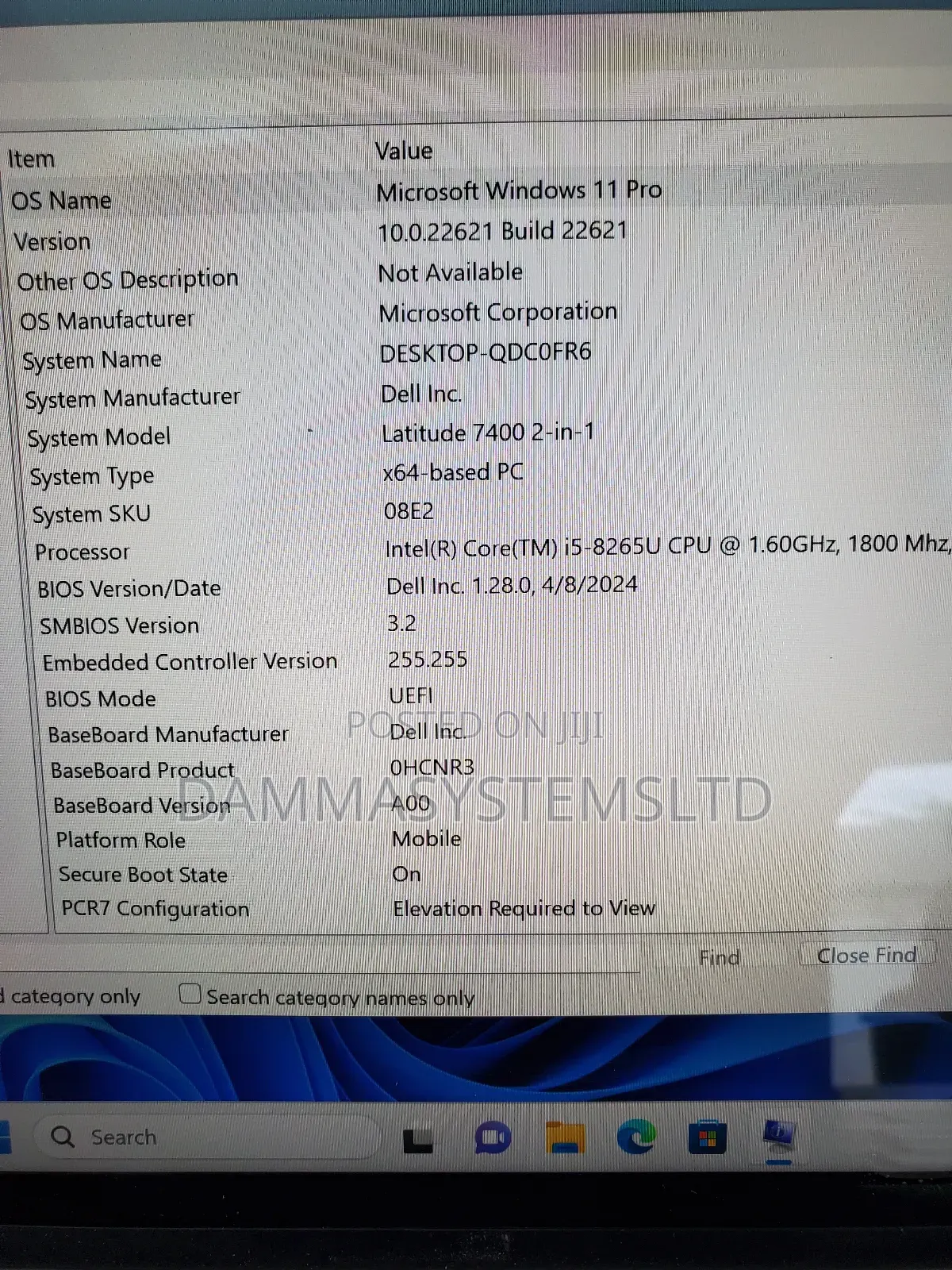 Laptop Dell Latitude 7400 8GB Intel Core I5 SSD 256GB