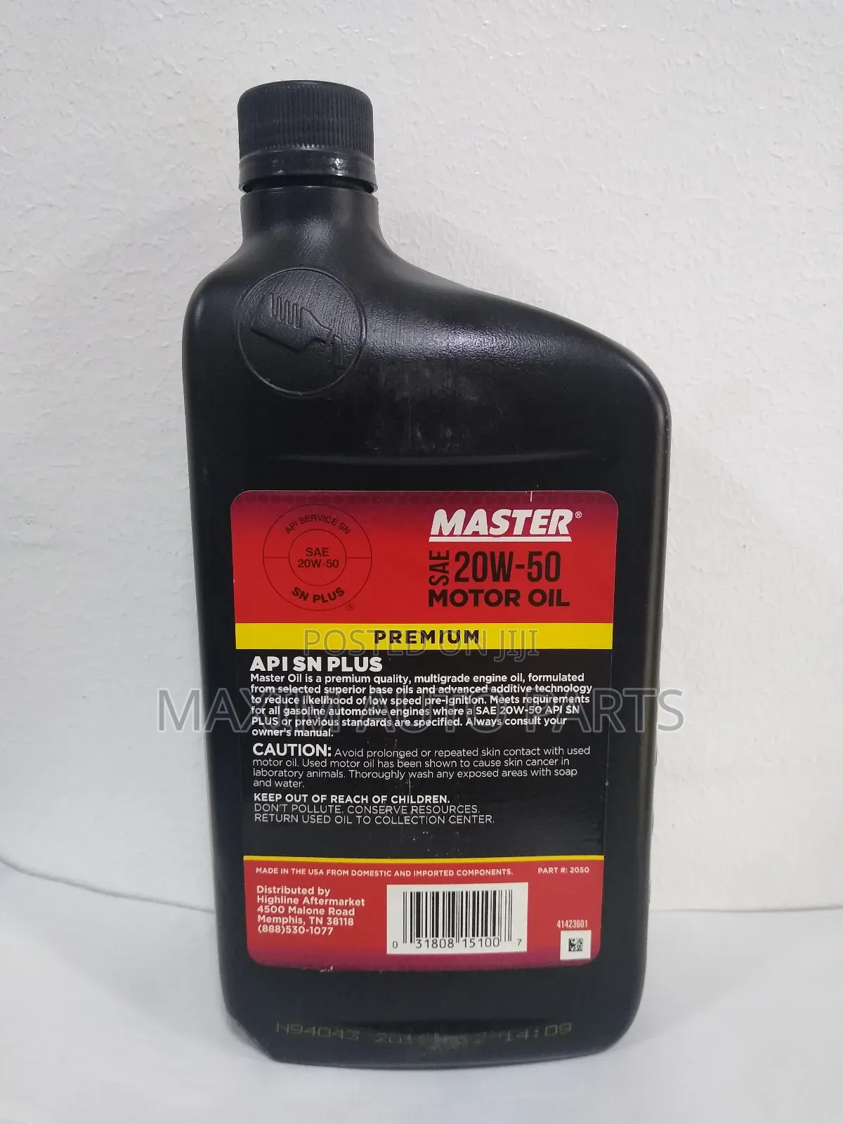 Master Sae 20w-50 Motor Oil - 1l