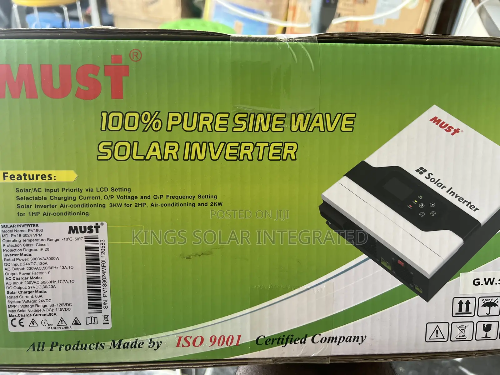 3kva Must Pure Sine Wave Inverter VMP