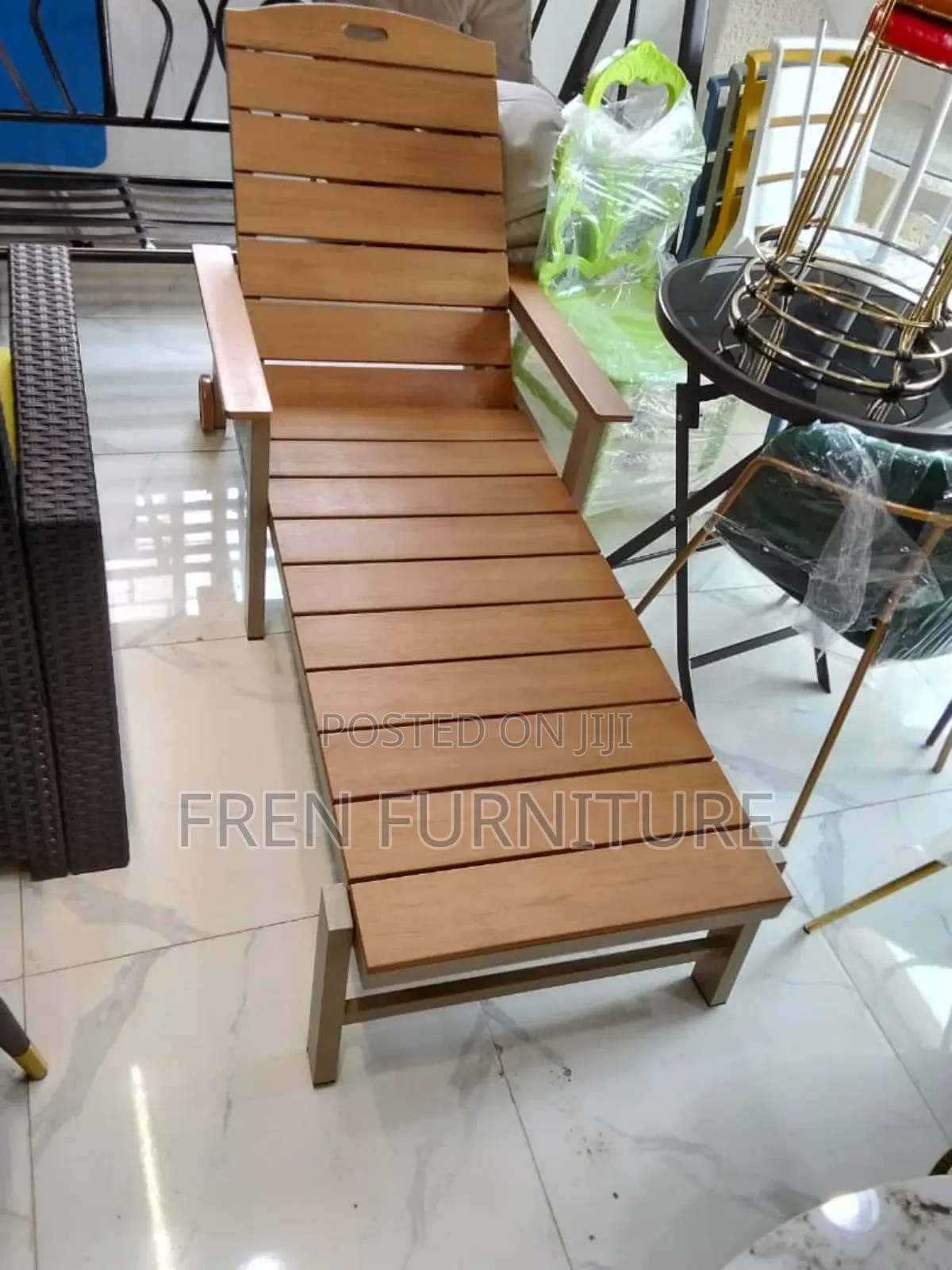 Wooden Pool Bed
