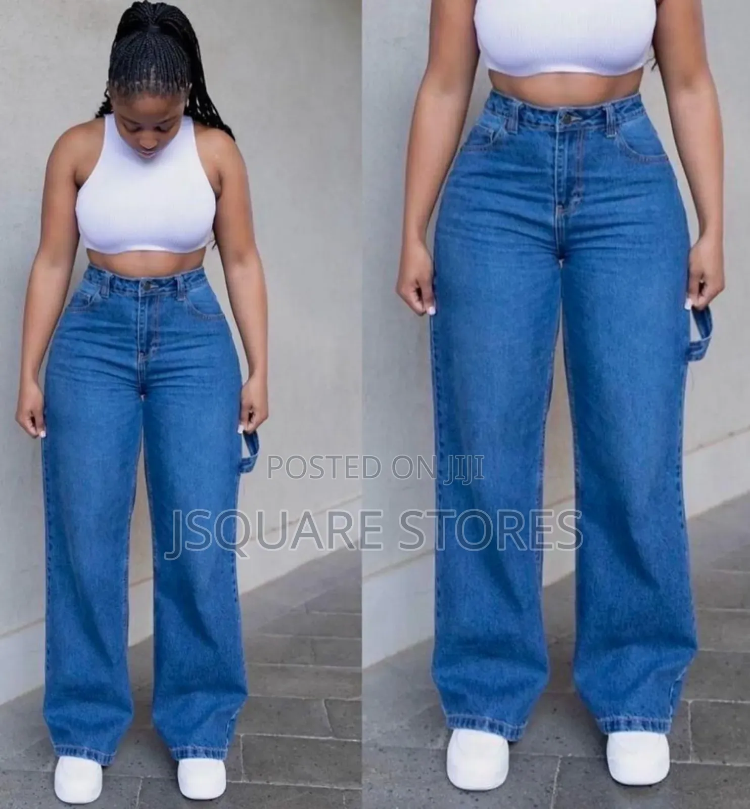 Stretchy Straight Cut Ladies Boyfriend Jeans Trousers in Size 8 - 18