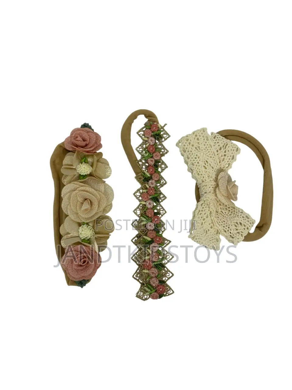 Flower Baby Girl Headband Set - 3 PCS
