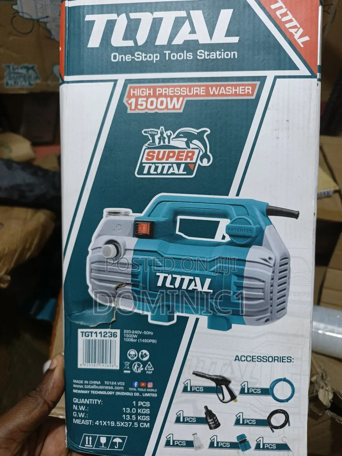 Total Electric High-pressure Washer 1500watt