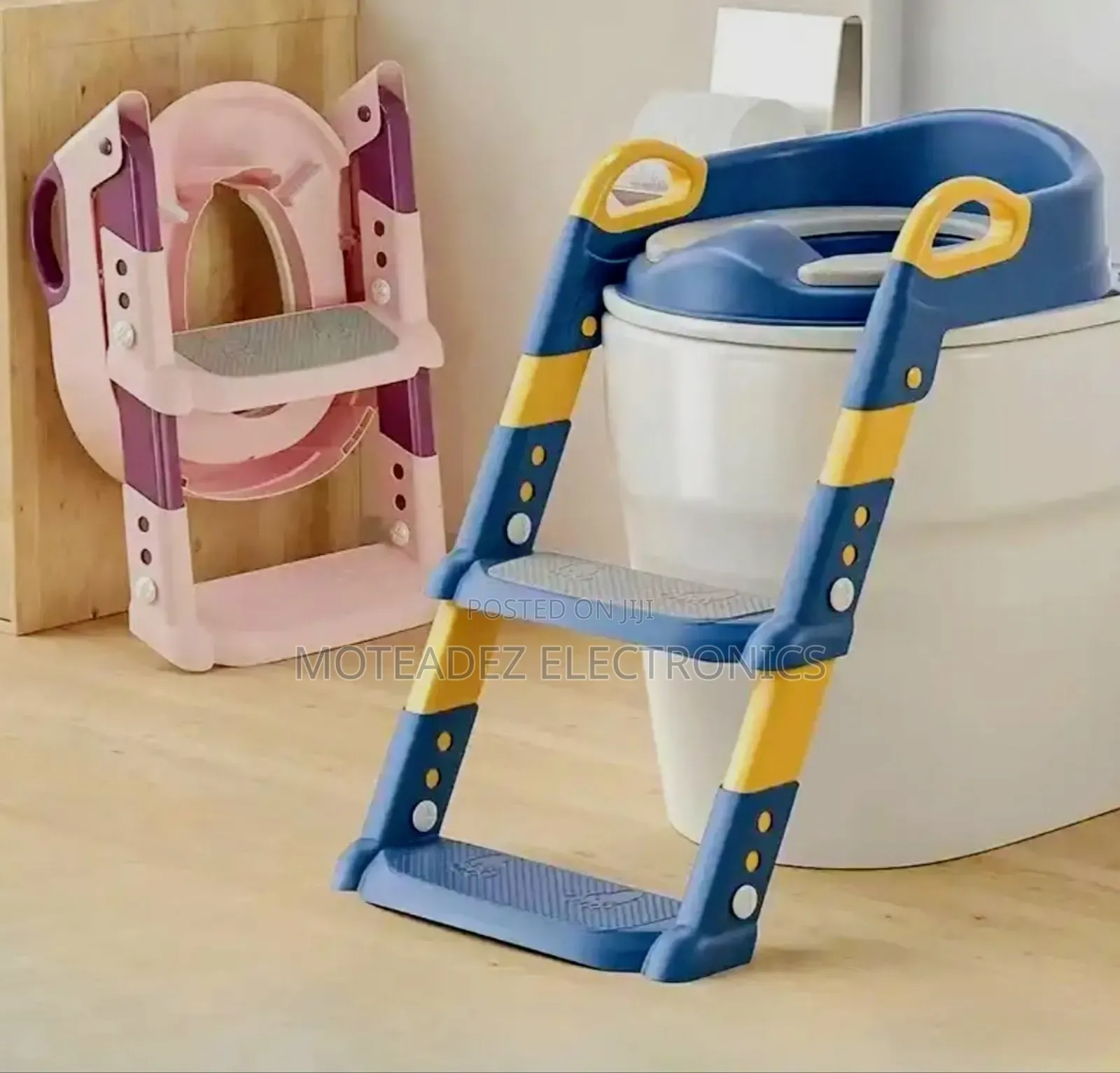 Foldable Infant Toddler Silicone Potty Ladder/Toilet Training Seat